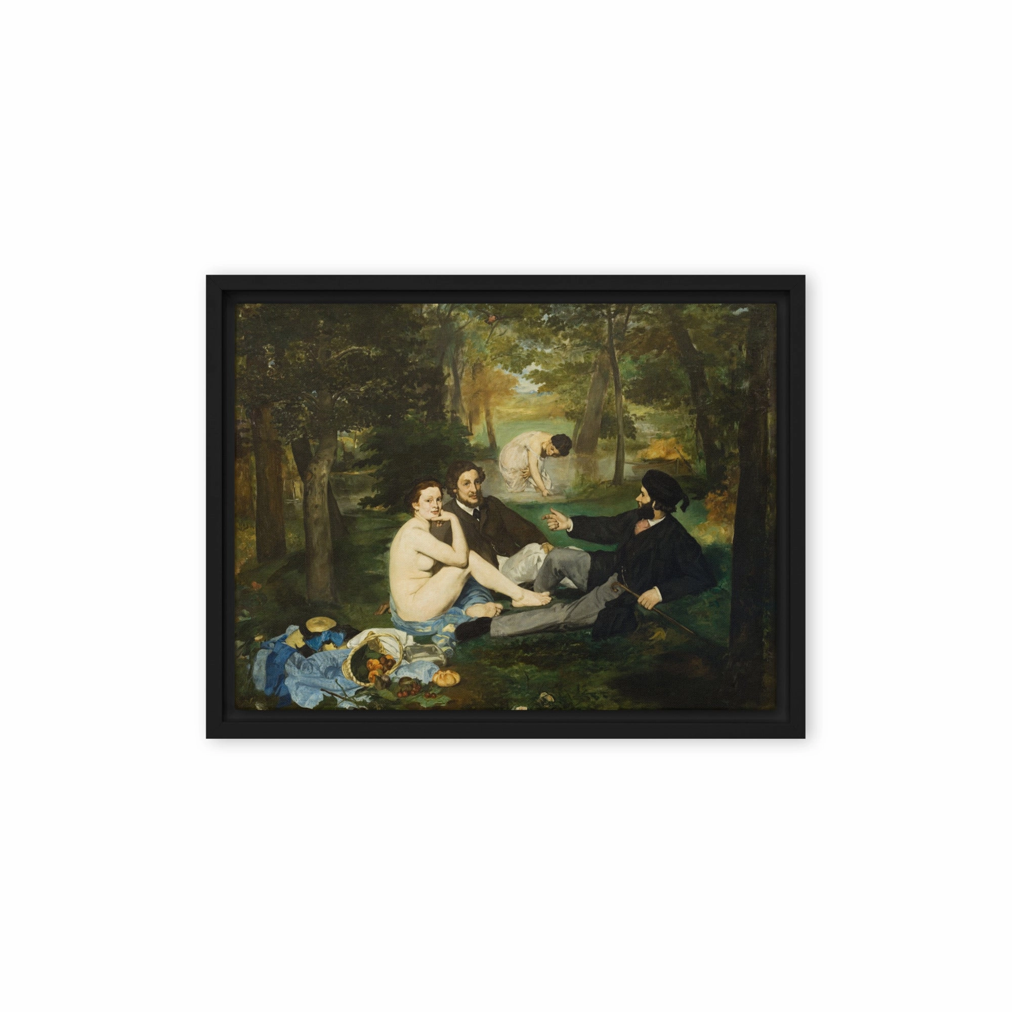 Framed Canvas - Lunch on the Grass, Edouard Manet