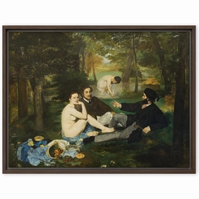 Framed Canvas - Lunch on the Grass, Edouard Manet canvas mural art