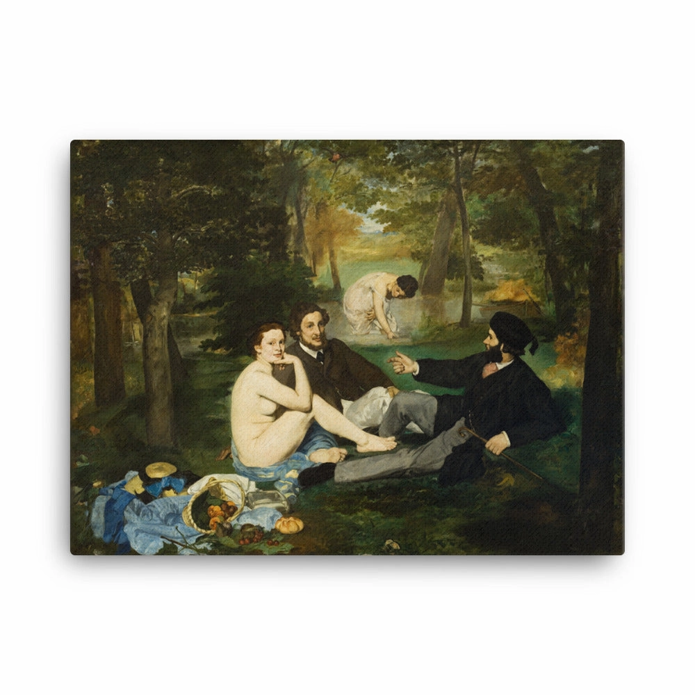 Framed Canvas - Lunch on the Grass, Edouard Manet