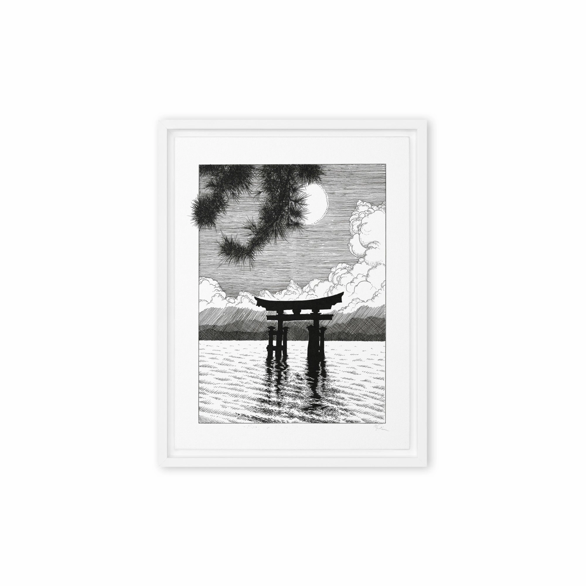 Framed Canvas - Miyajima