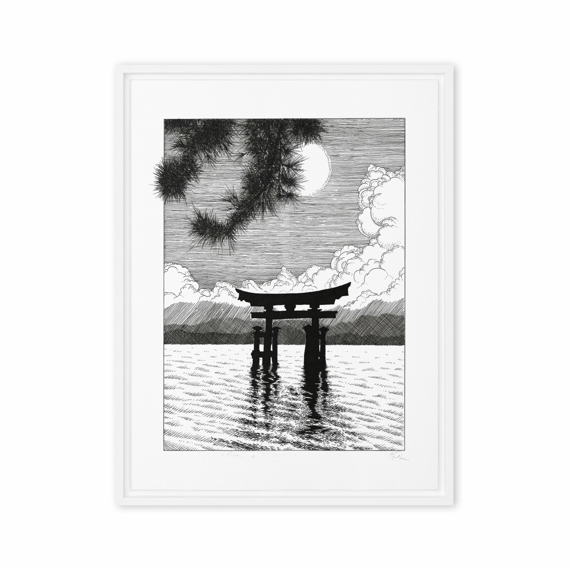 Framed Canvas - Miyajima