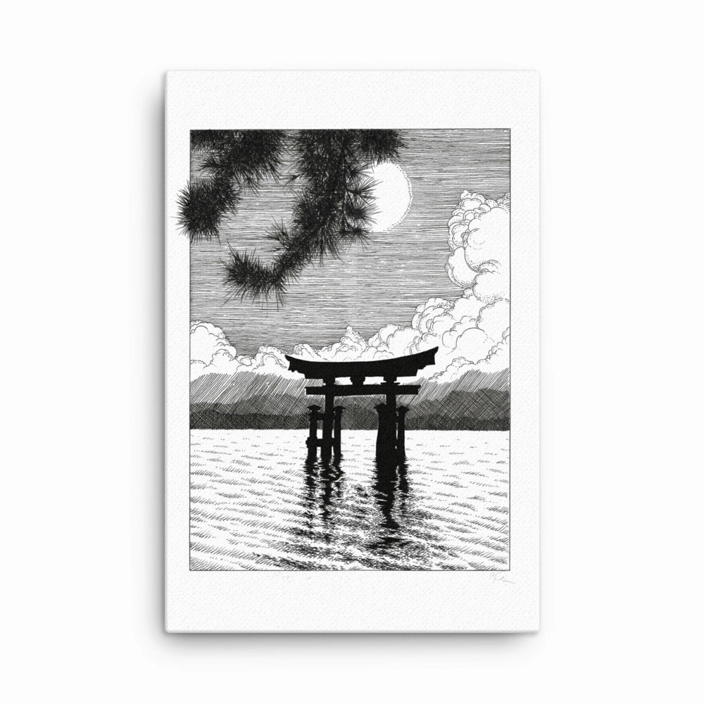 Framed Canvas - Miyajima