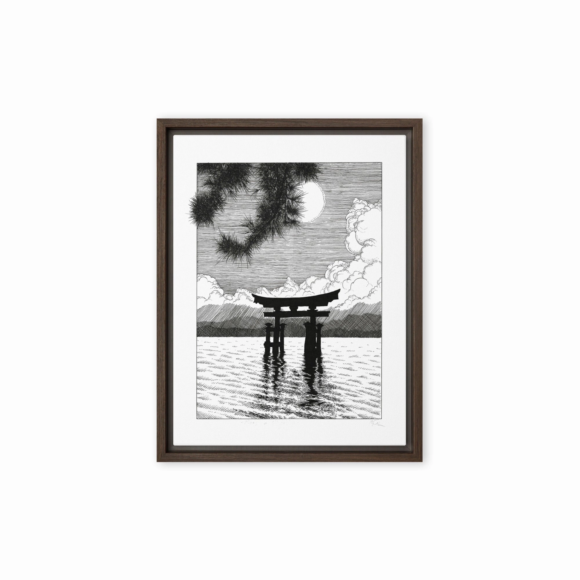 Framed Canvas - Miyajima