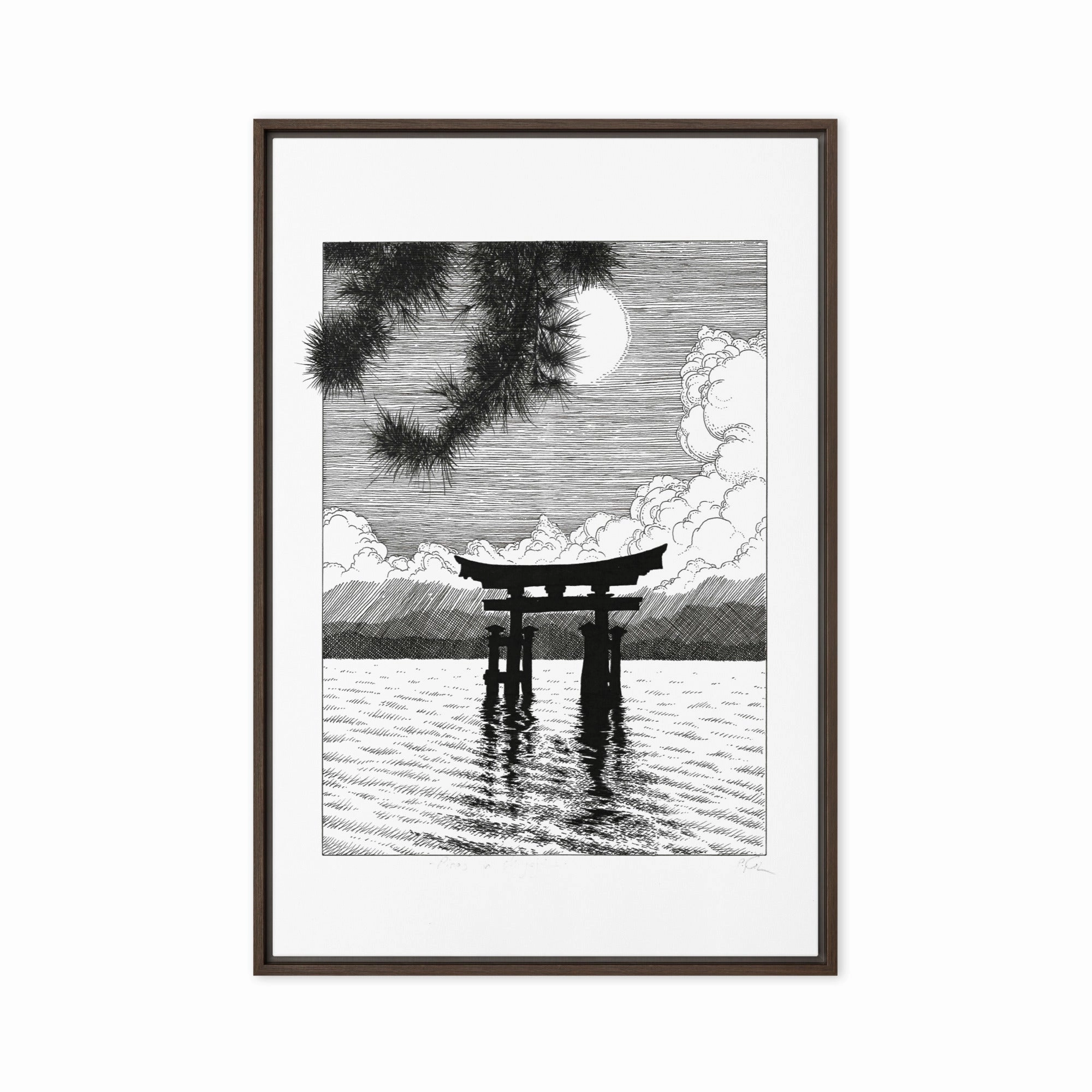 Framed Canvas - Miyajima