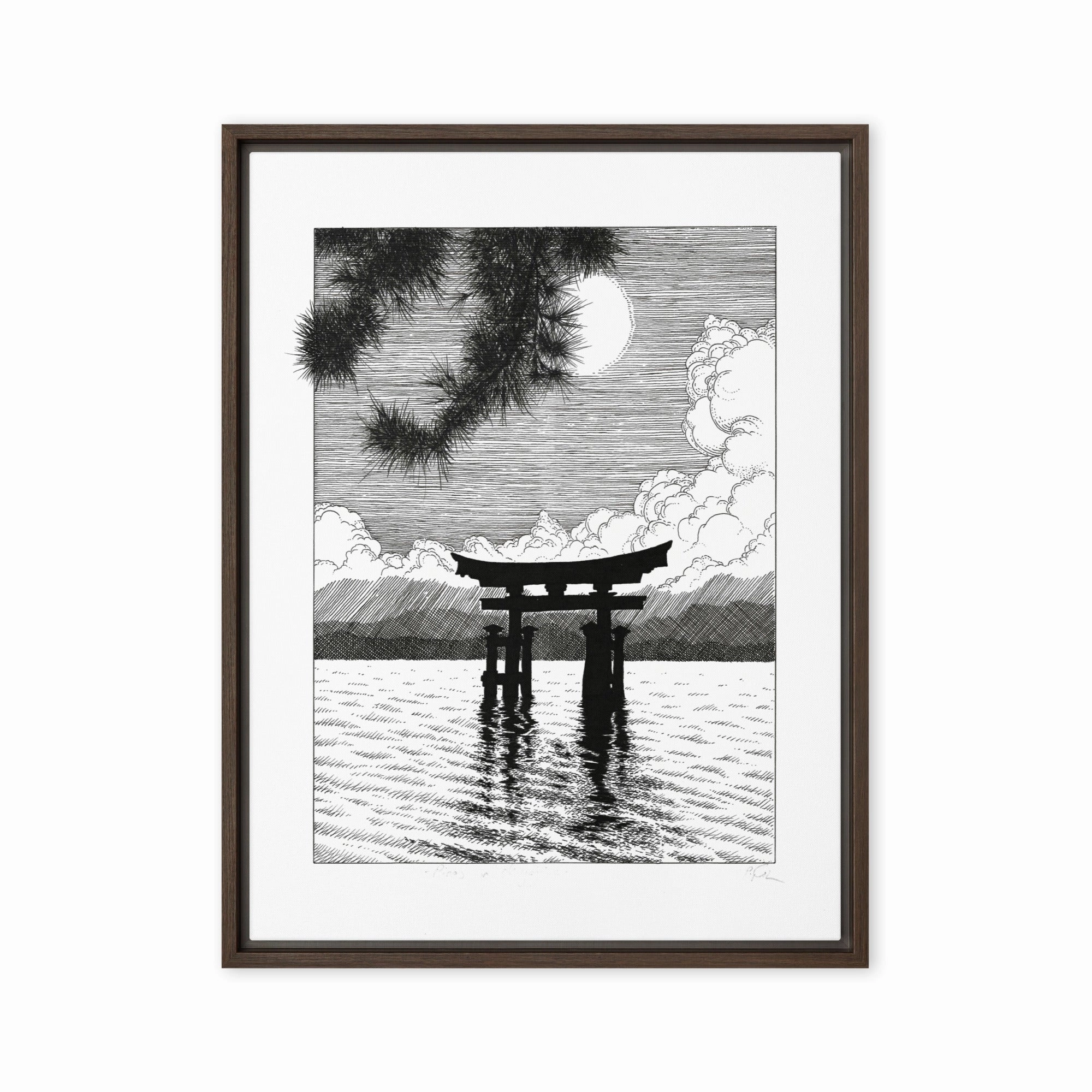Framed Canvas - Miyajima canvas mural art