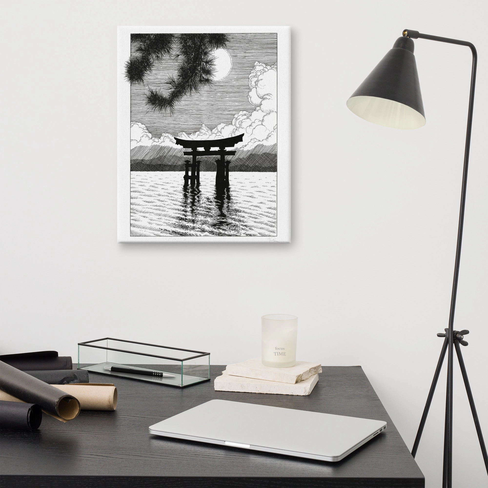 Framed Canvas - Miyajima