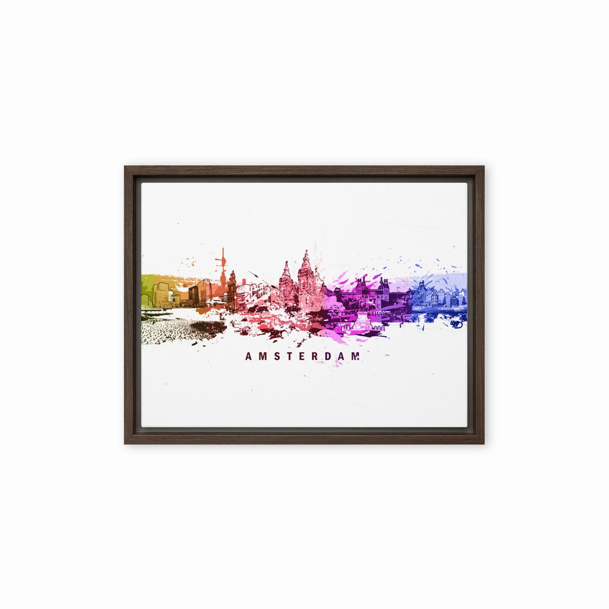 Framed Canvas - Skyline Amsterdam