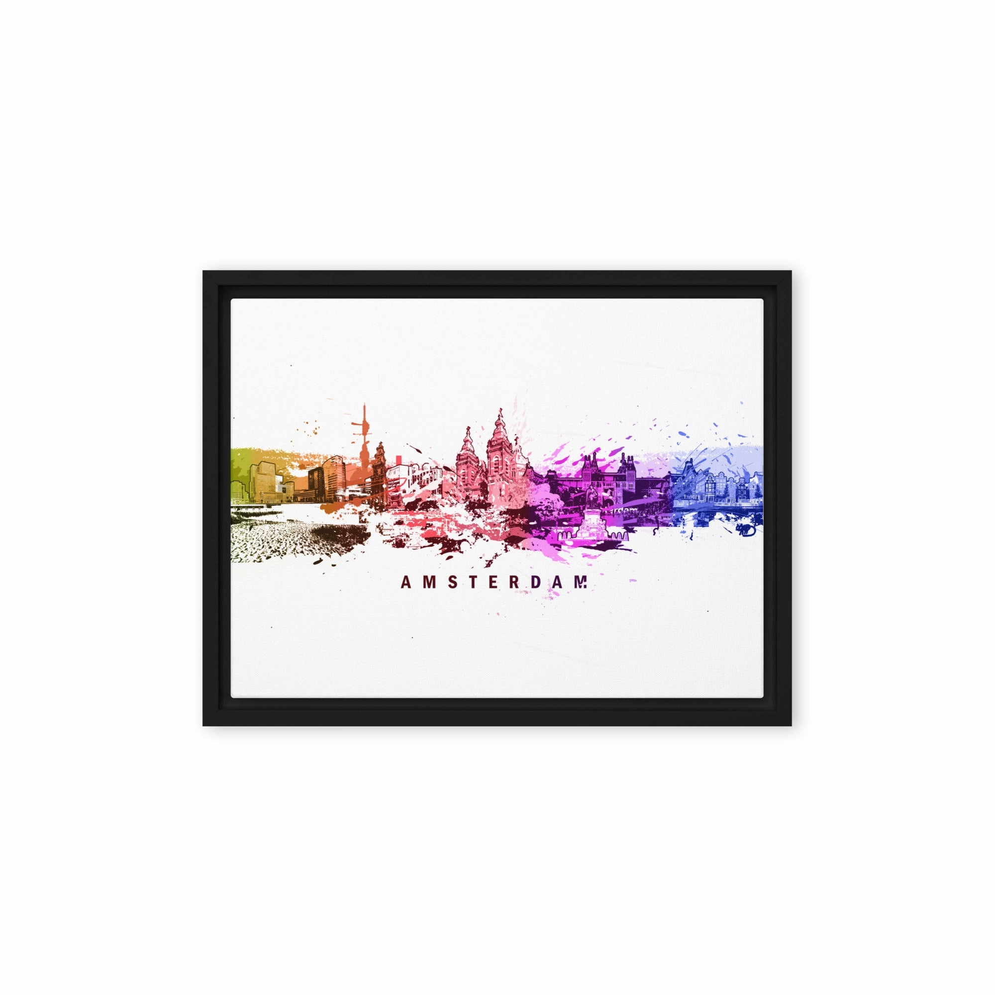 Framed Canvas - Skyline Amsterdam