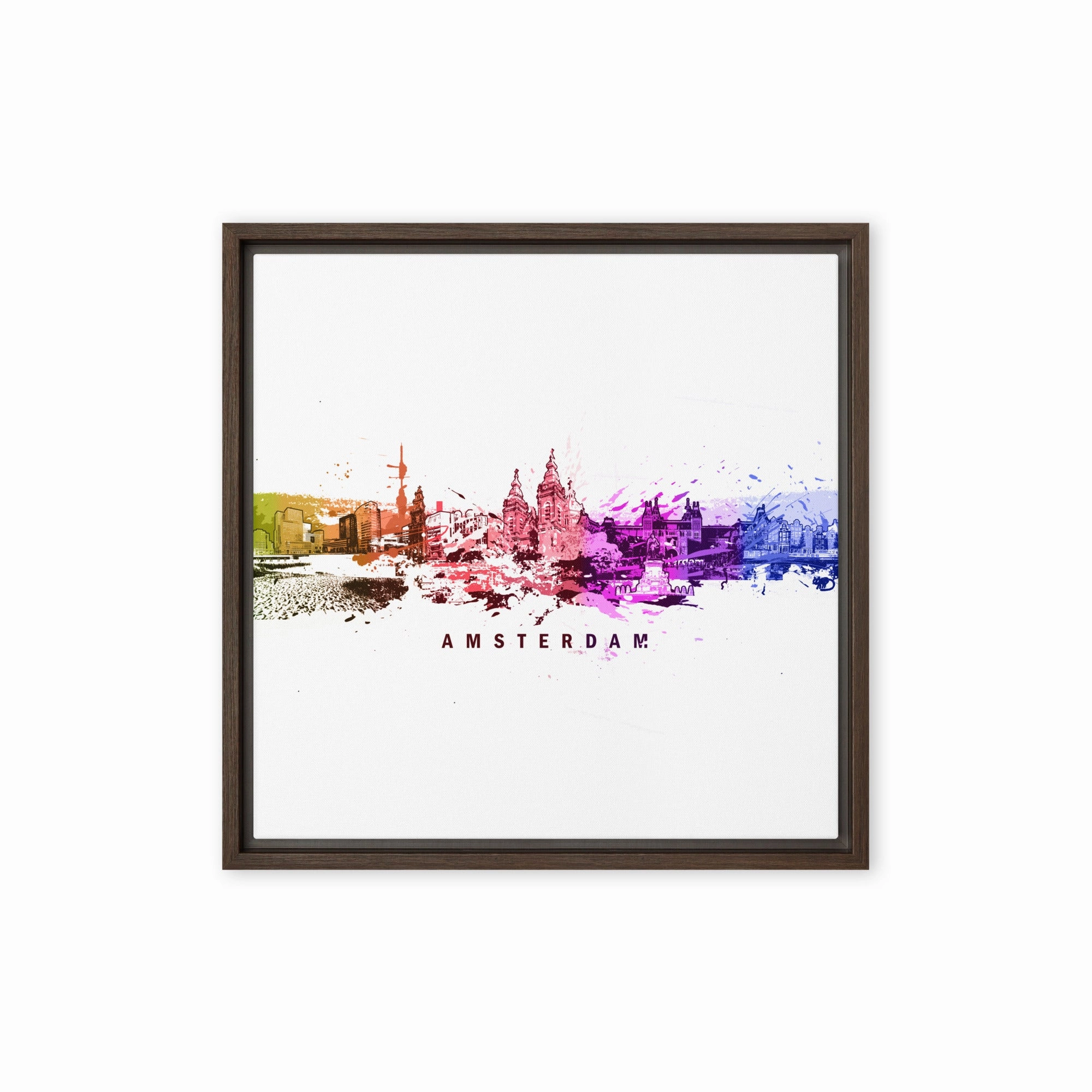 Framed Canvas - Skyline Amsterdam