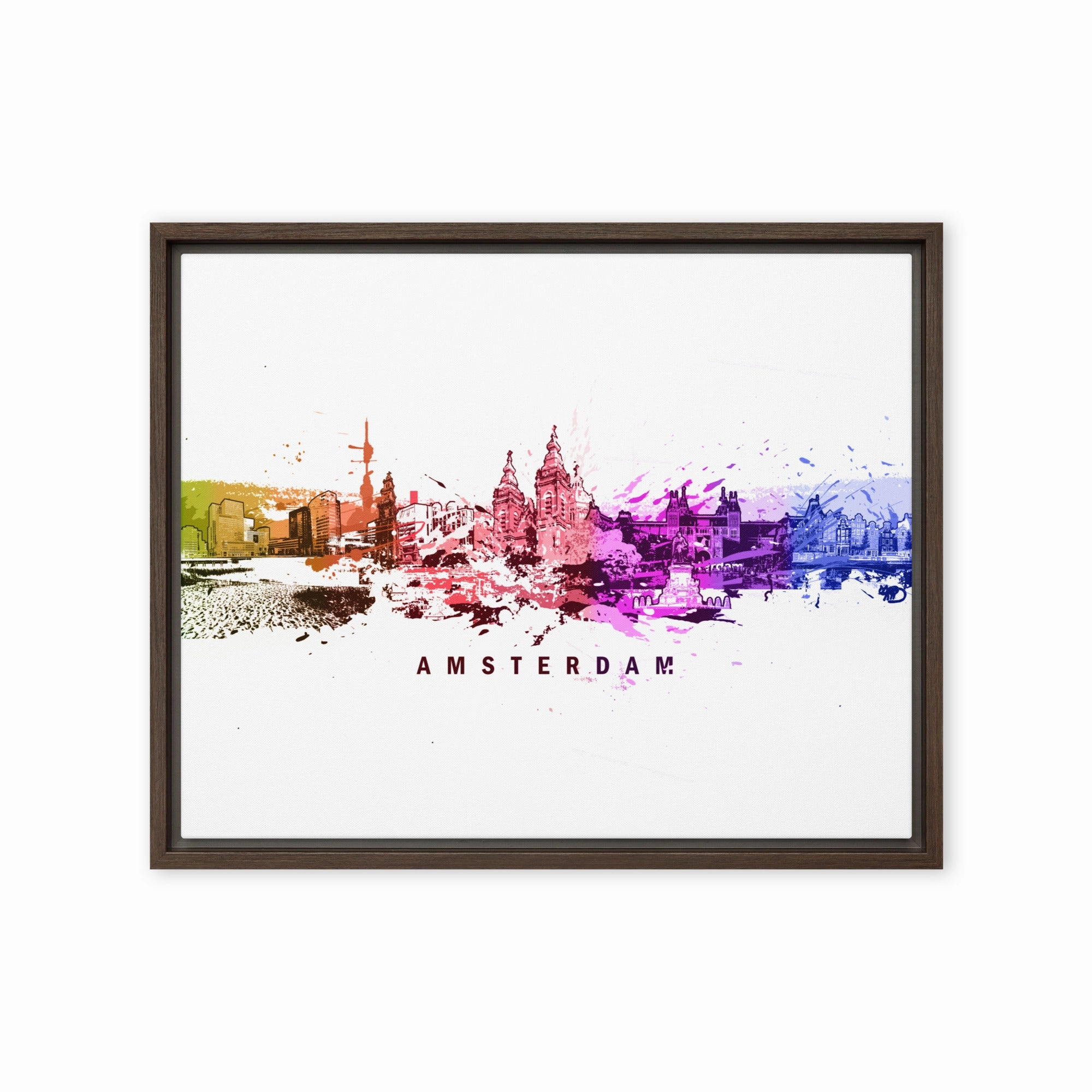 Framed Canvas - Skyline Amsterdam
