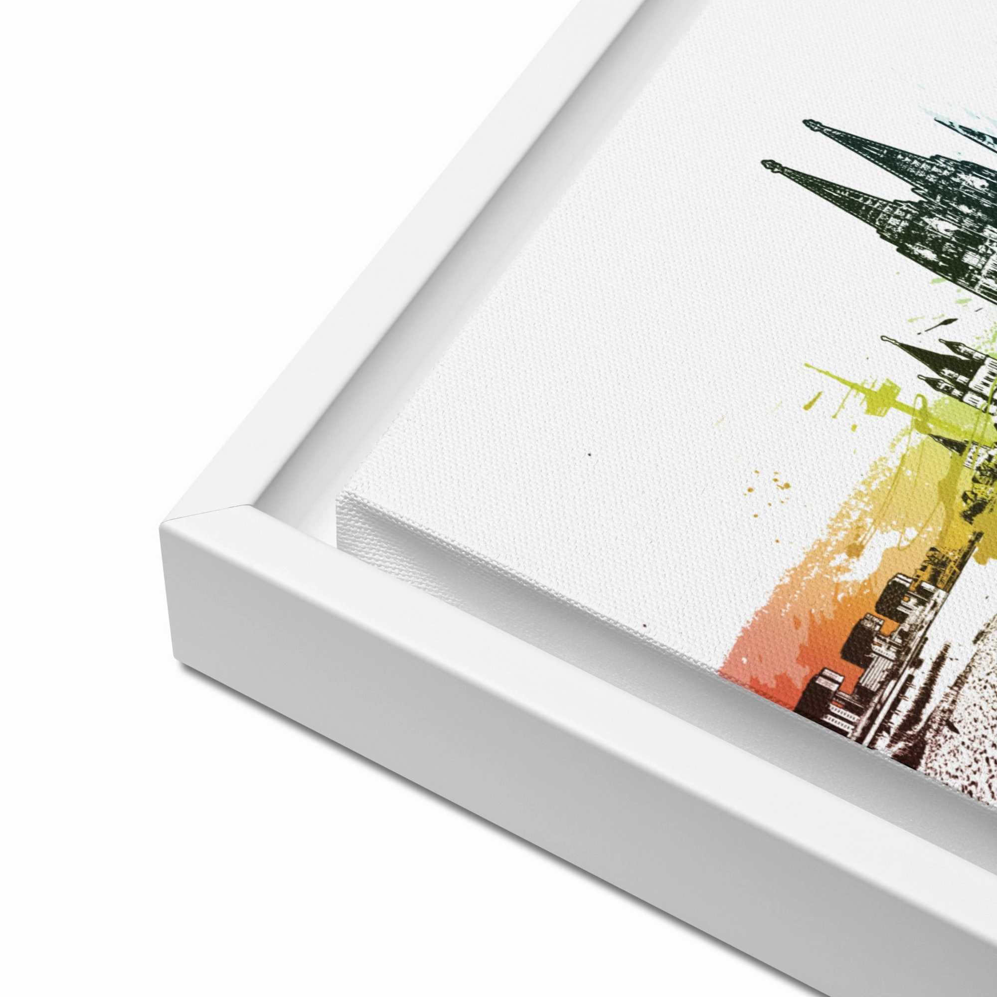 Framed canvas - Skyline Cologne