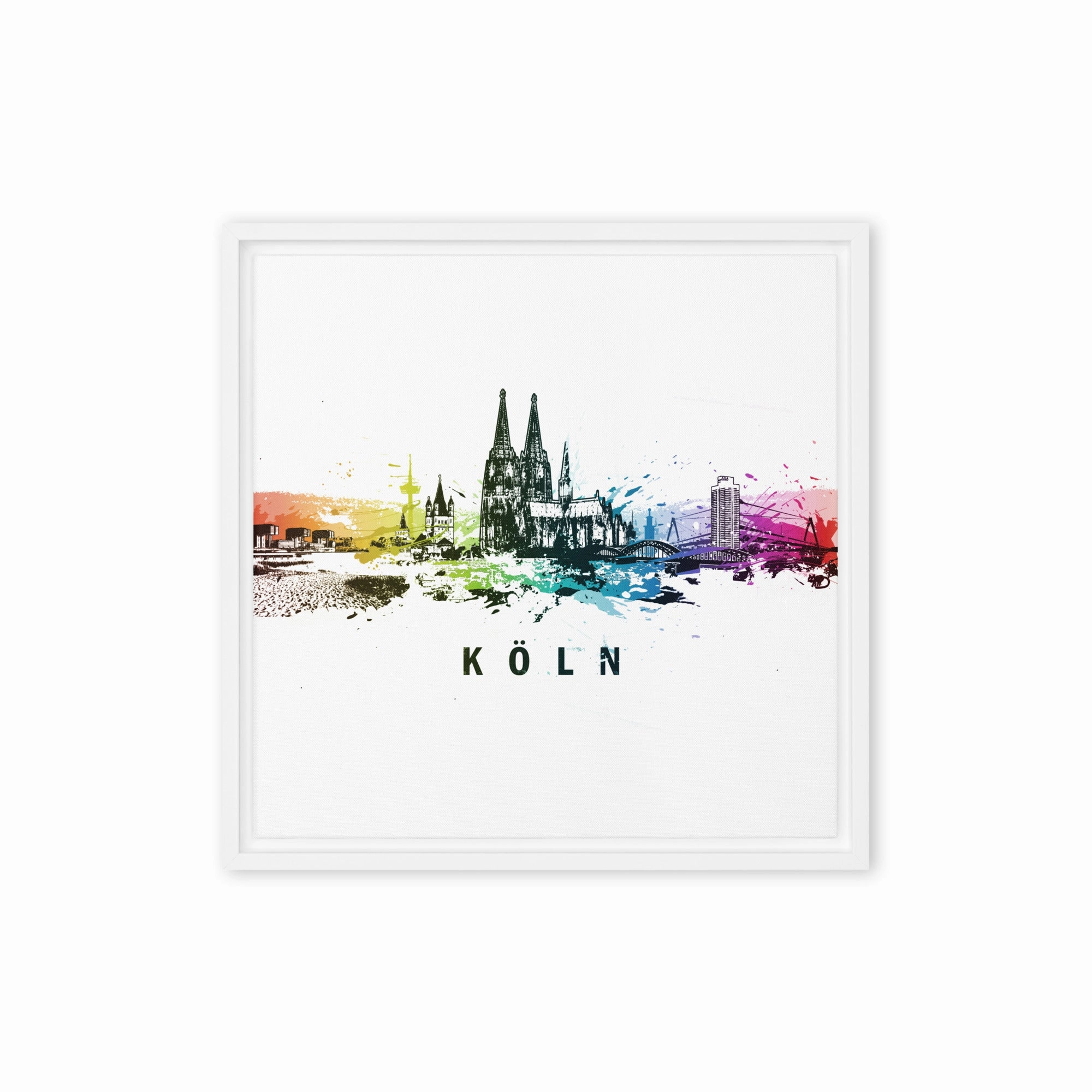 Framed canvas - Skyline Cologne