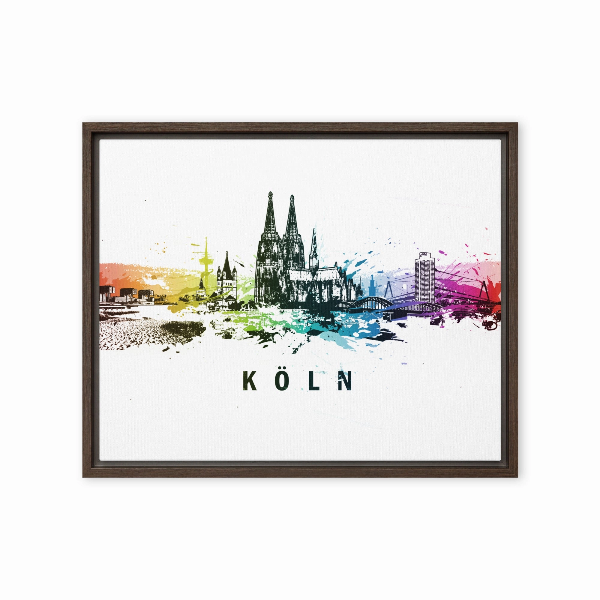 Framed canvas - Skyline Cologne