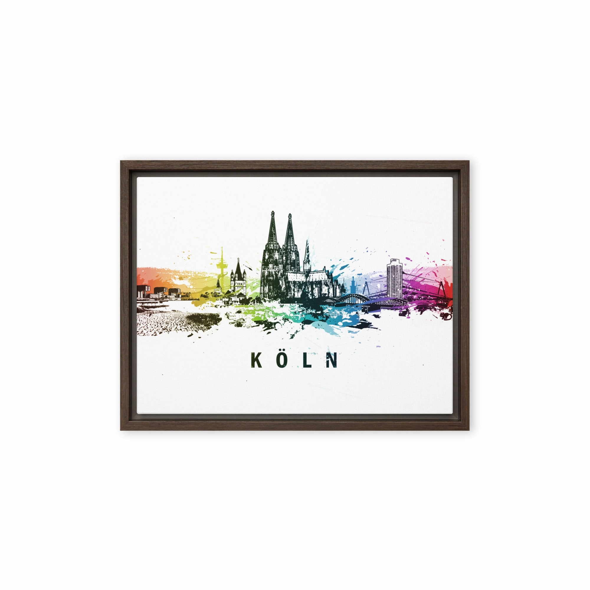 Framed canvas - Skyline Cologne