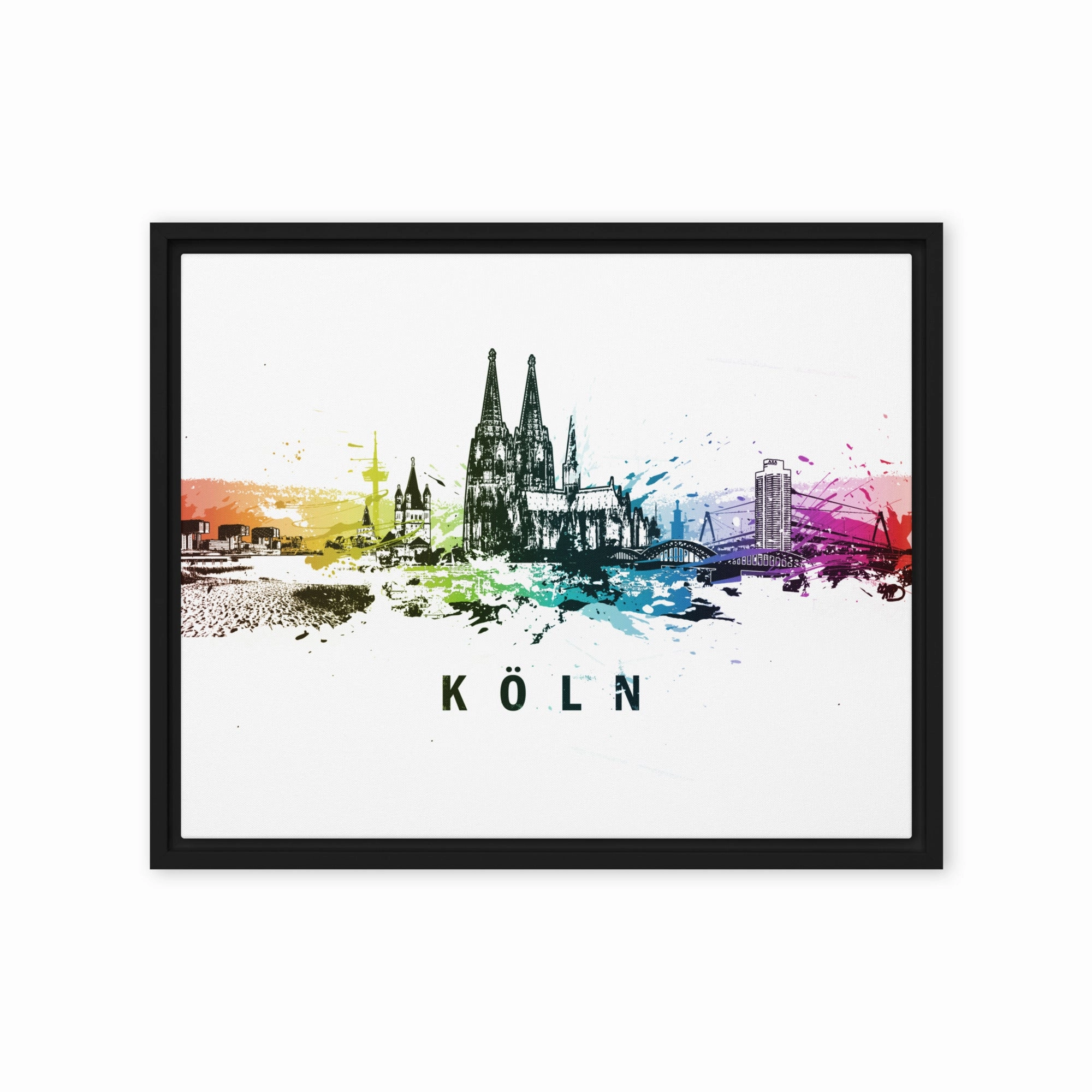 Framed canvas - Skyline Cologne