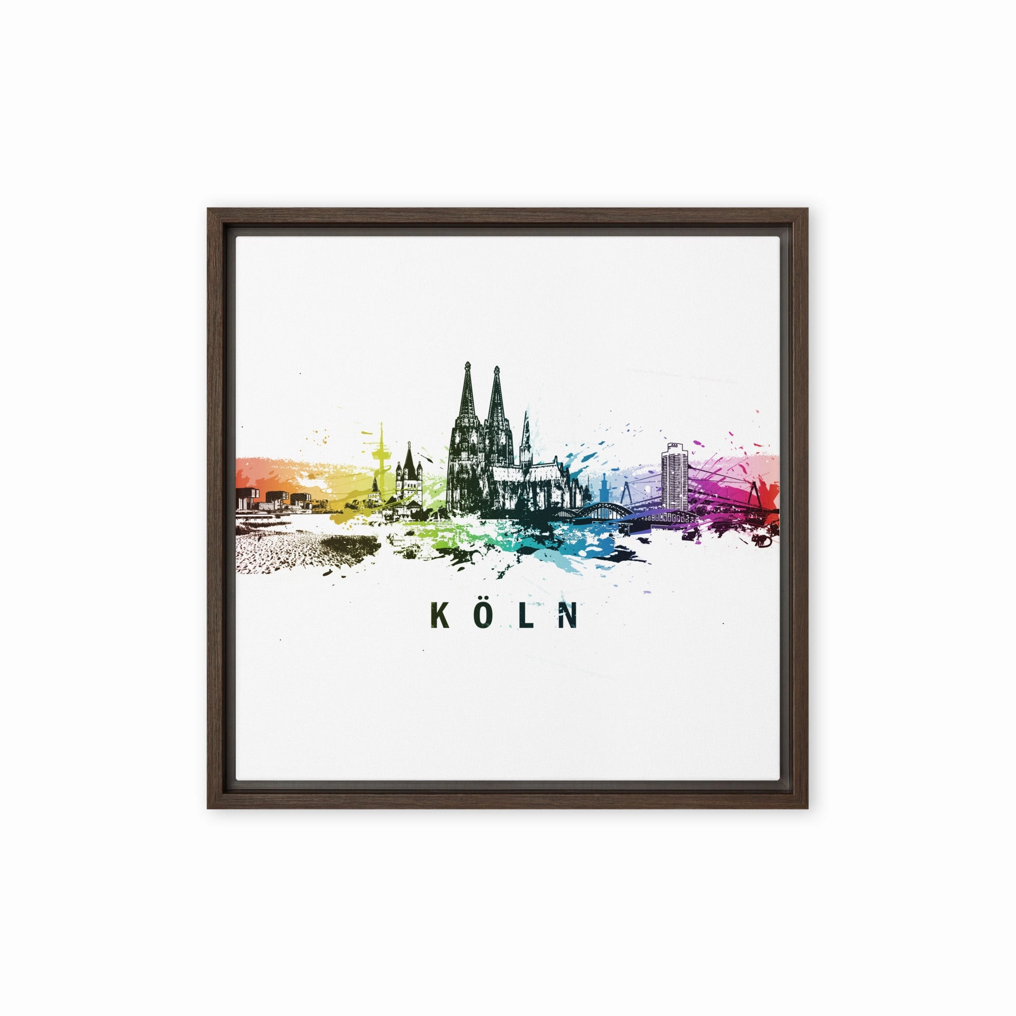 Framed canvas - Skyline Cologne