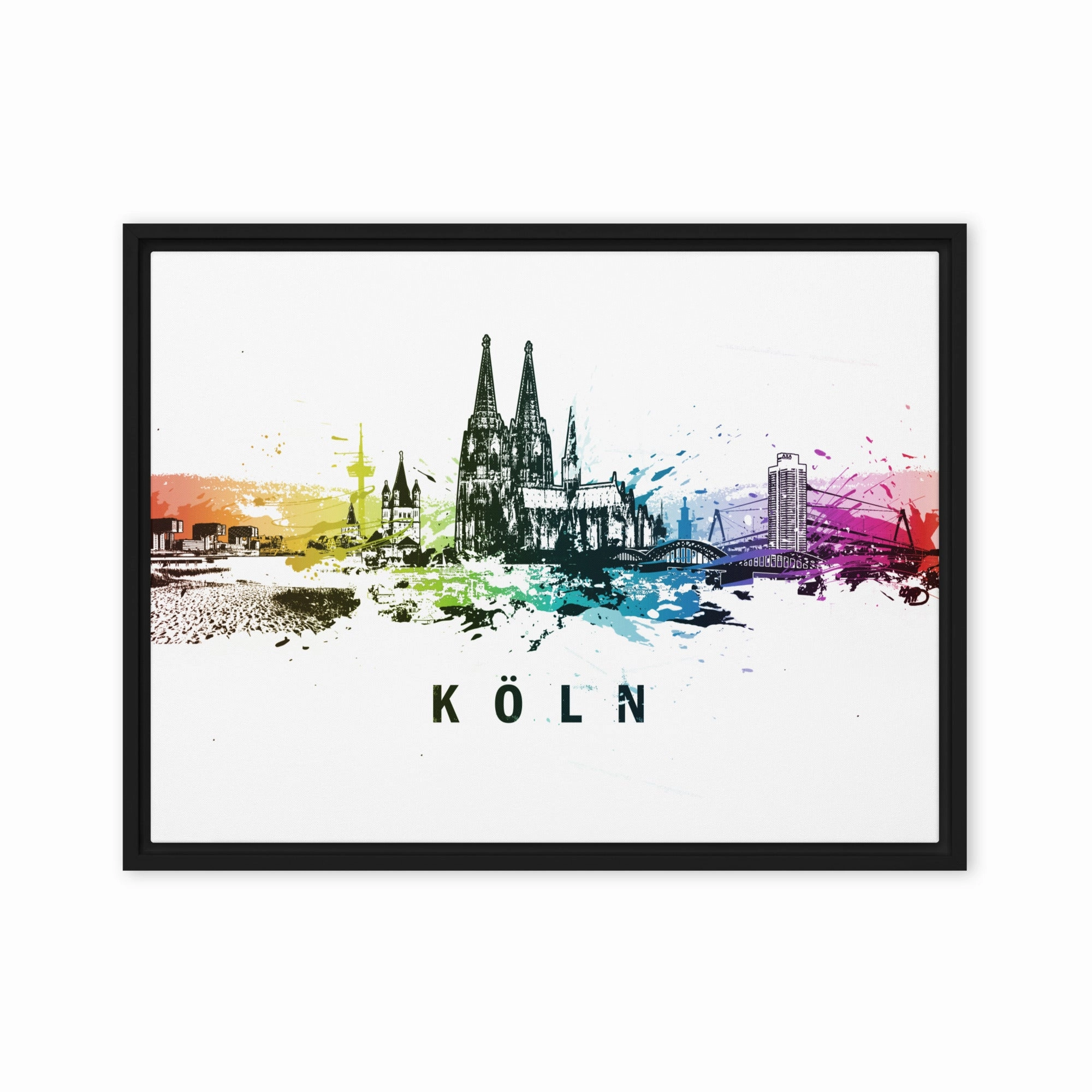 Framed canvas - Skyline Cologne
