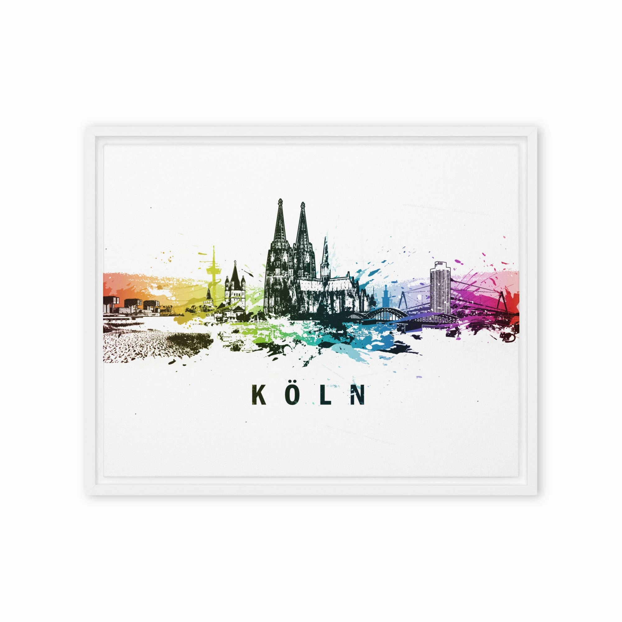 Framed canvas - Skyline Cologne
