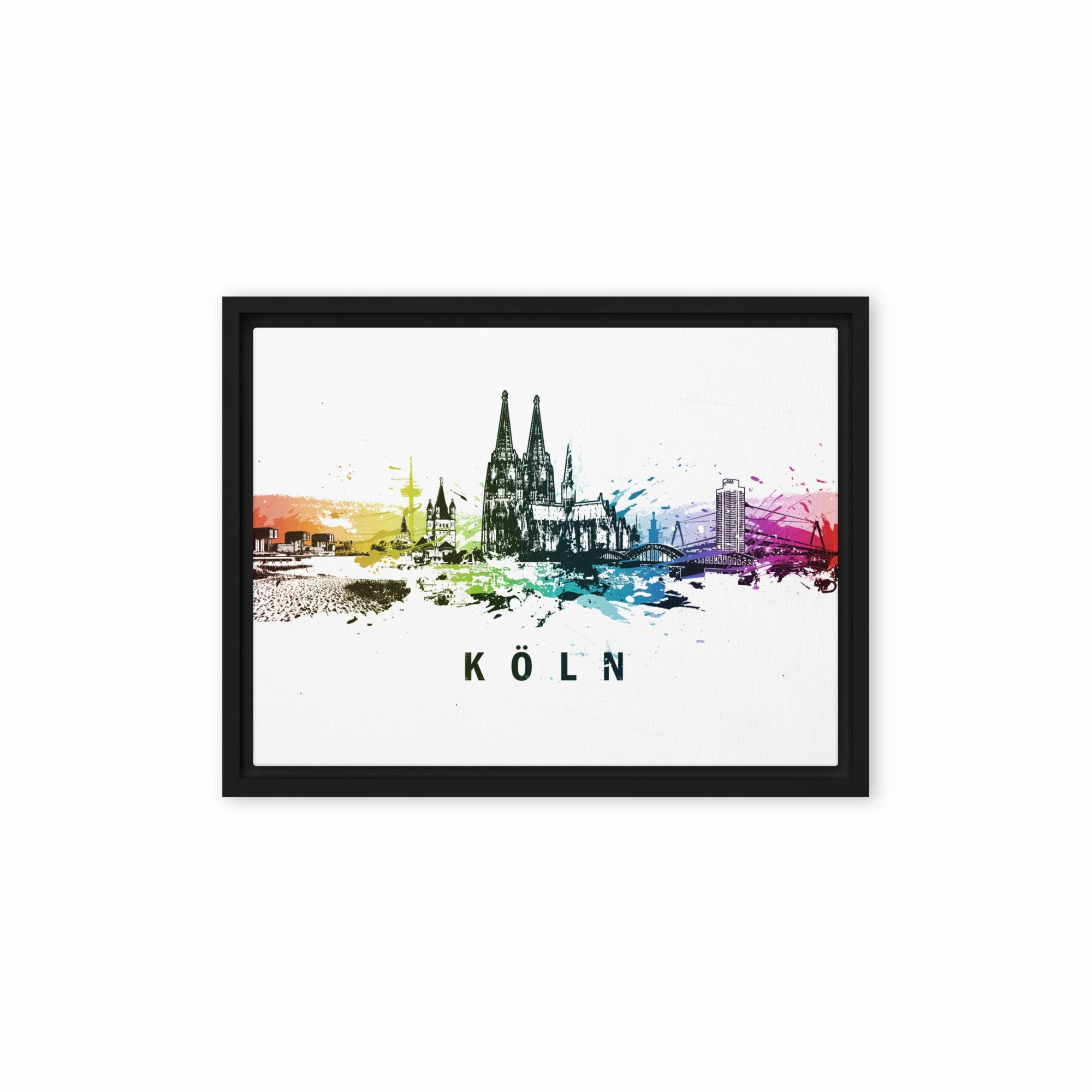 Framed canvas - Skyline Cologne