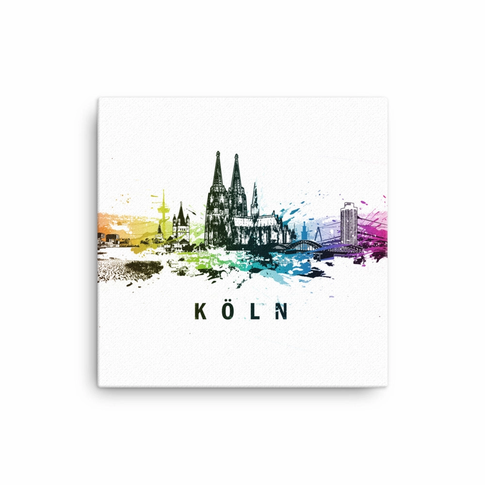 Framed canvas - Skyline Cologne