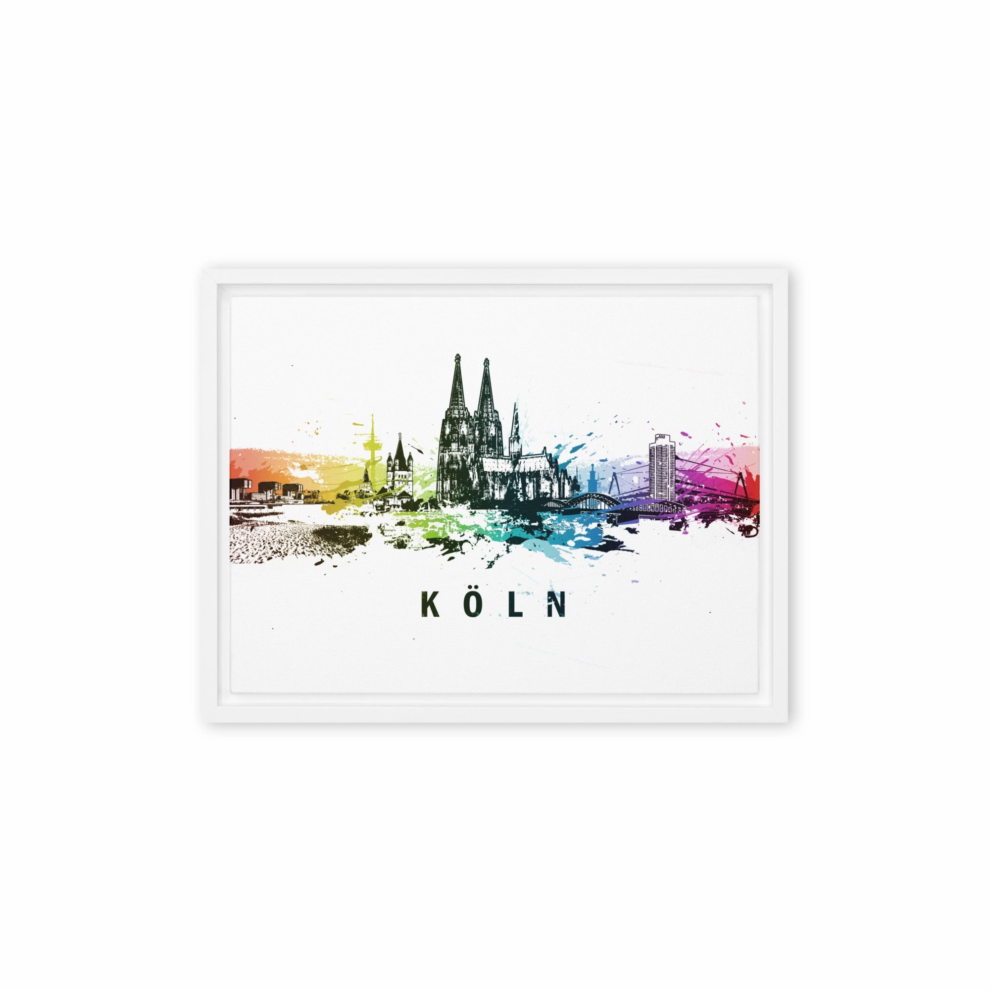 Framed canvas - Skyline Cologne
