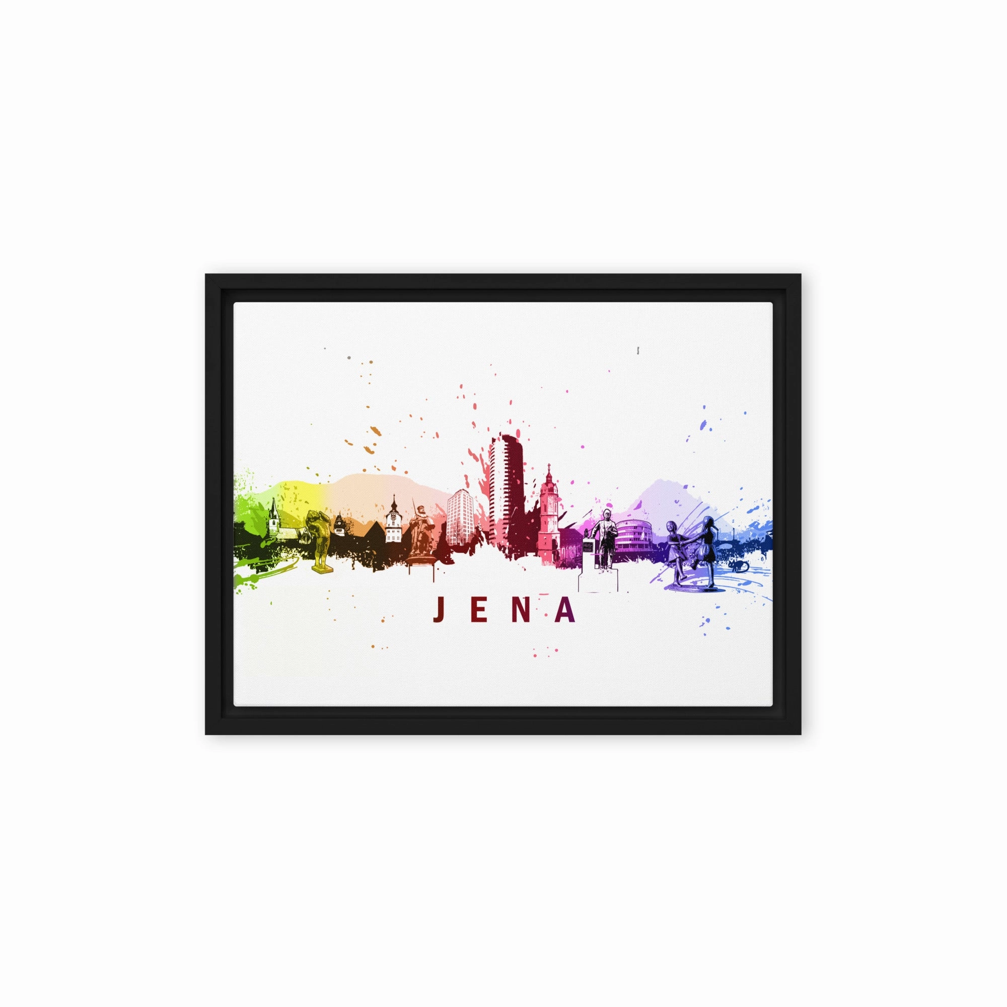 Framed canvas - Skyline Jena