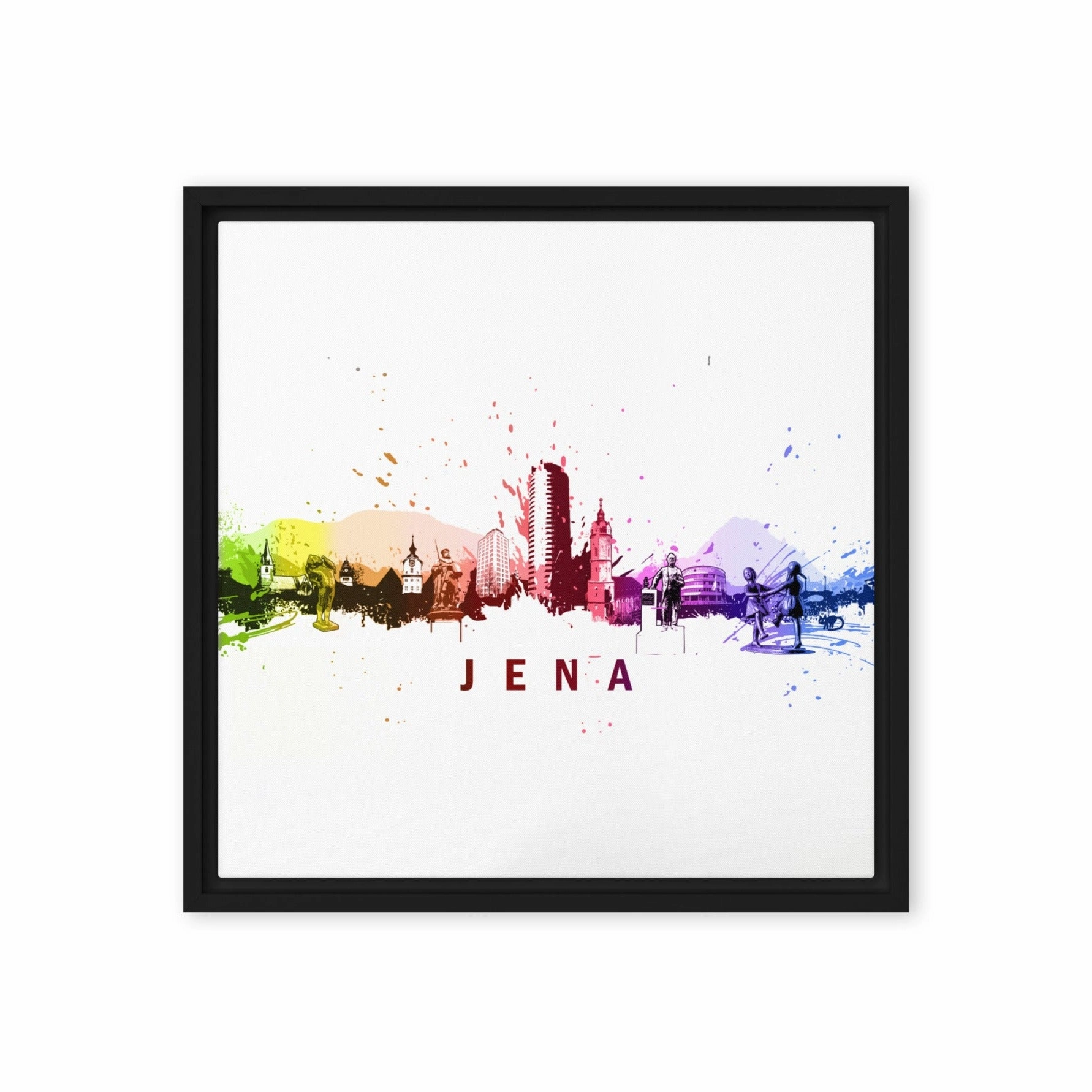 Framed canvas - Skyline Jena