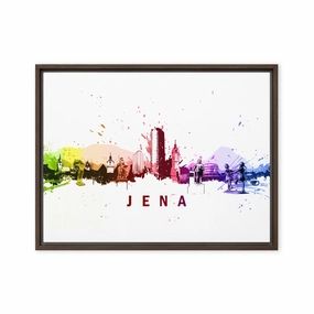 Framed canvas - Skyline Jena canvas mural art