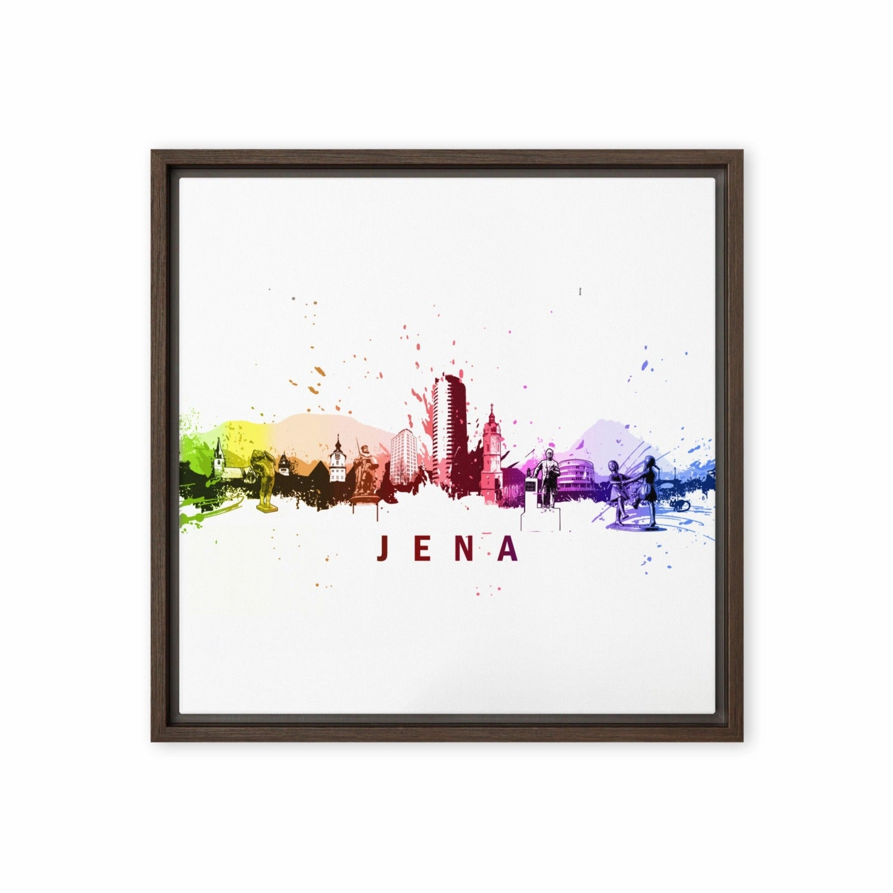Framed canvas - Skyline Jena