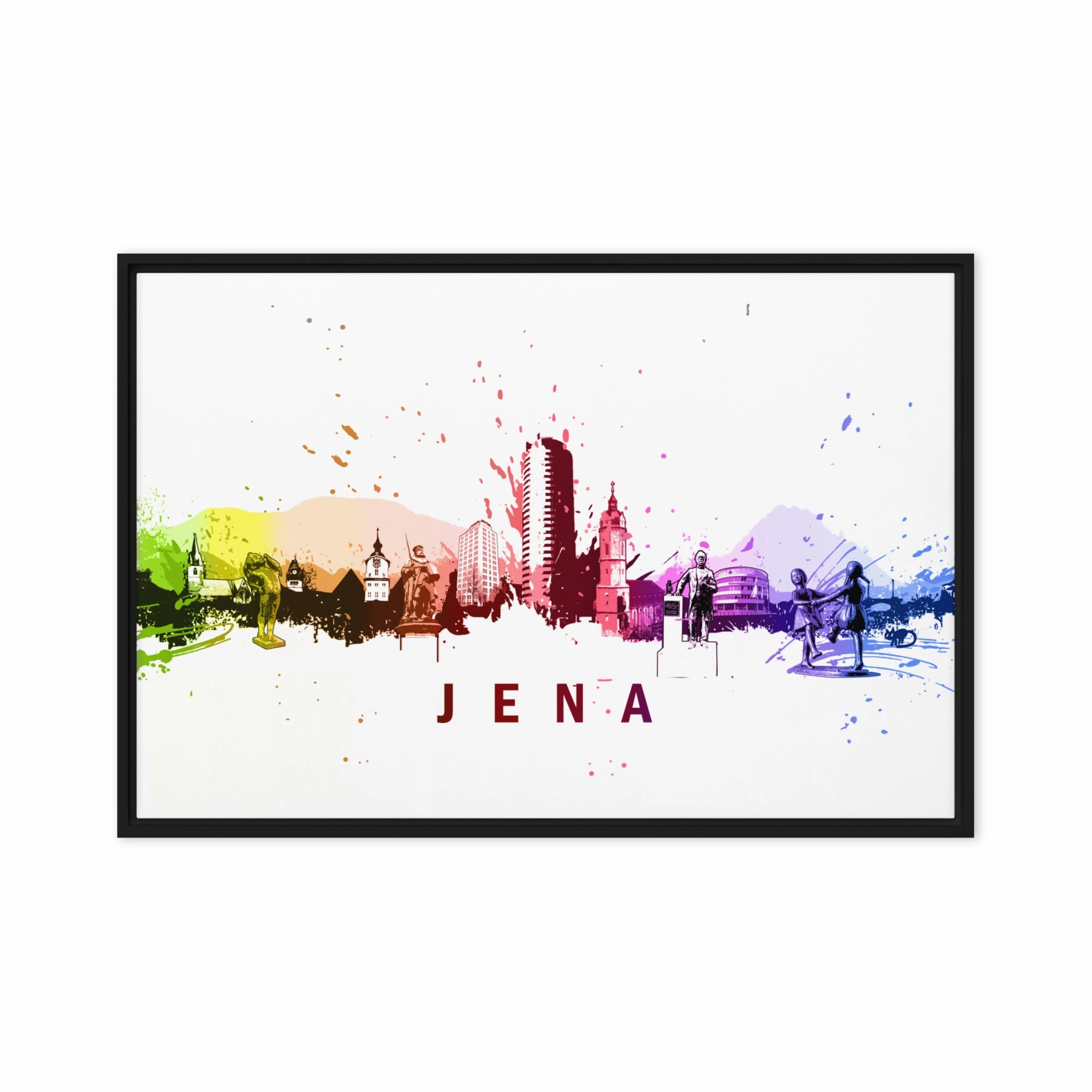 Framed canvas - Skyline Jena