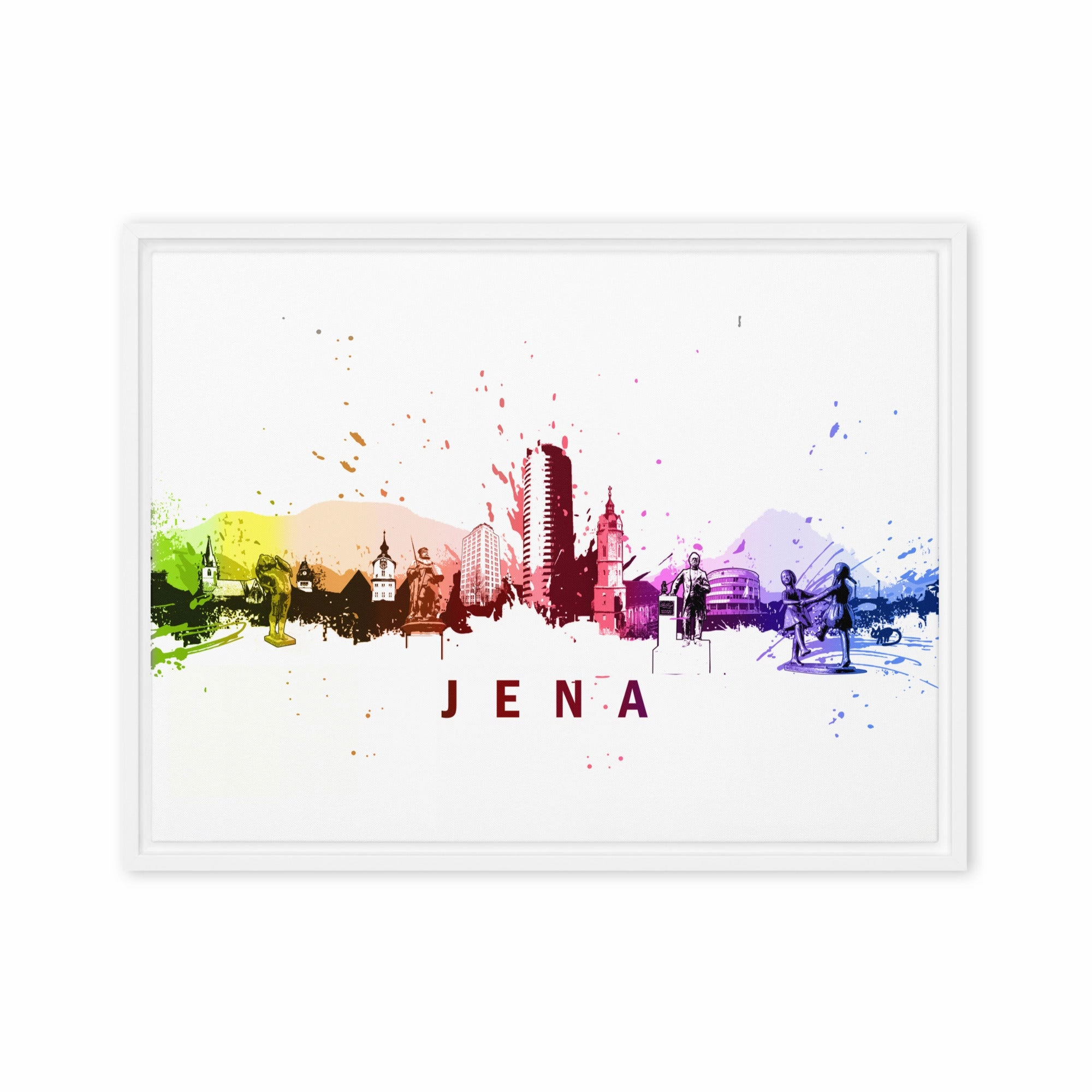 Framed canvas - Skyline Jena
