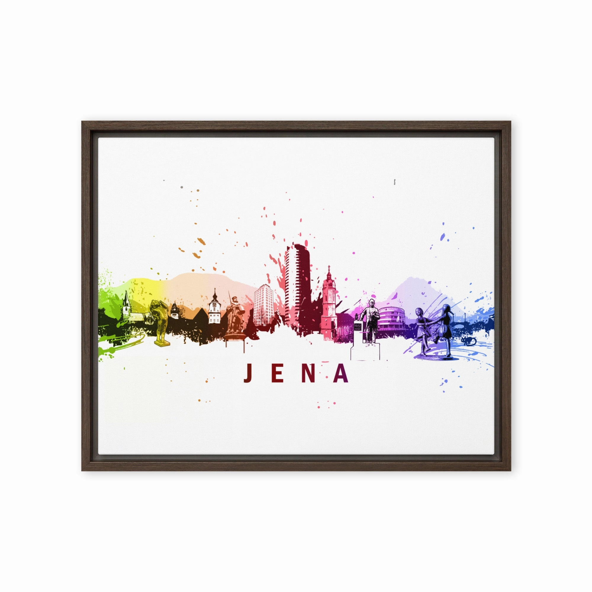 Framed canvas - Skyline Jena