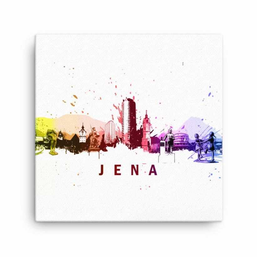 Framed canvas - Skyline Jena