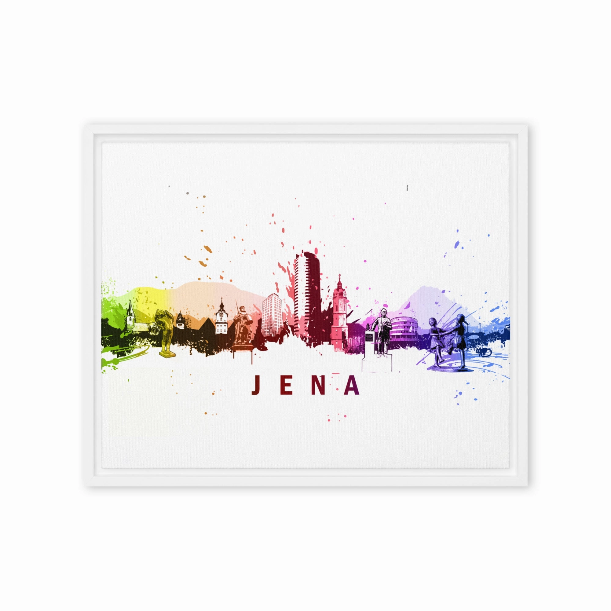 Framed canvas - Skyline Jena