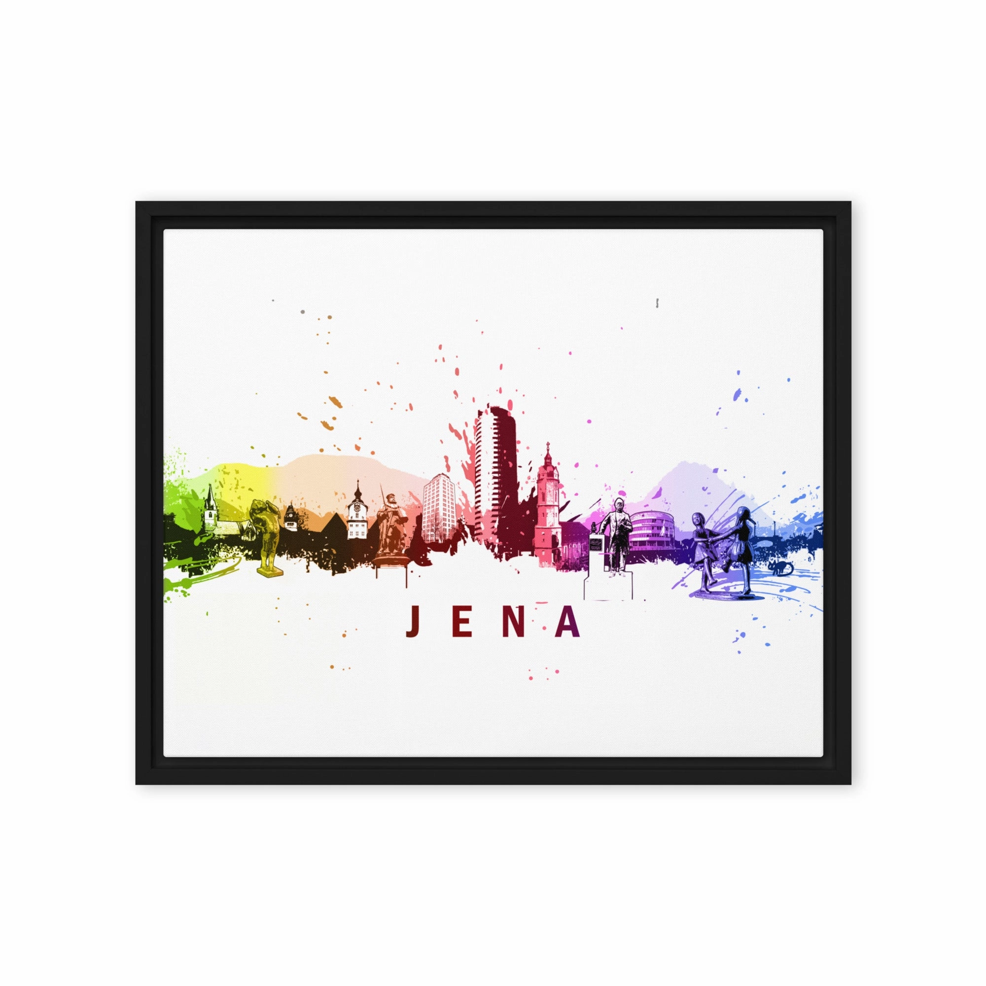 Framed canvas - Skyline Jena