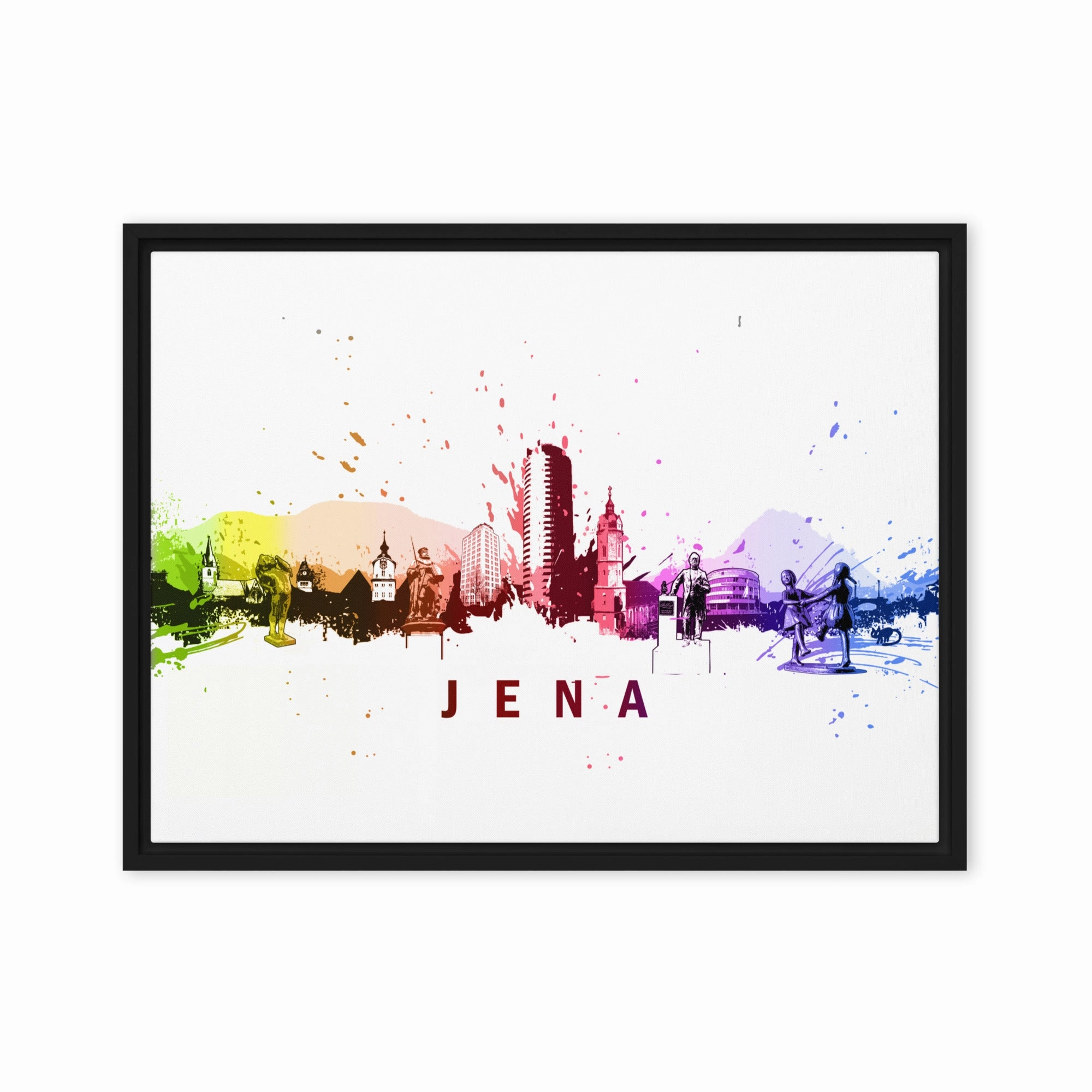 Framed canvas - Skyline Jena