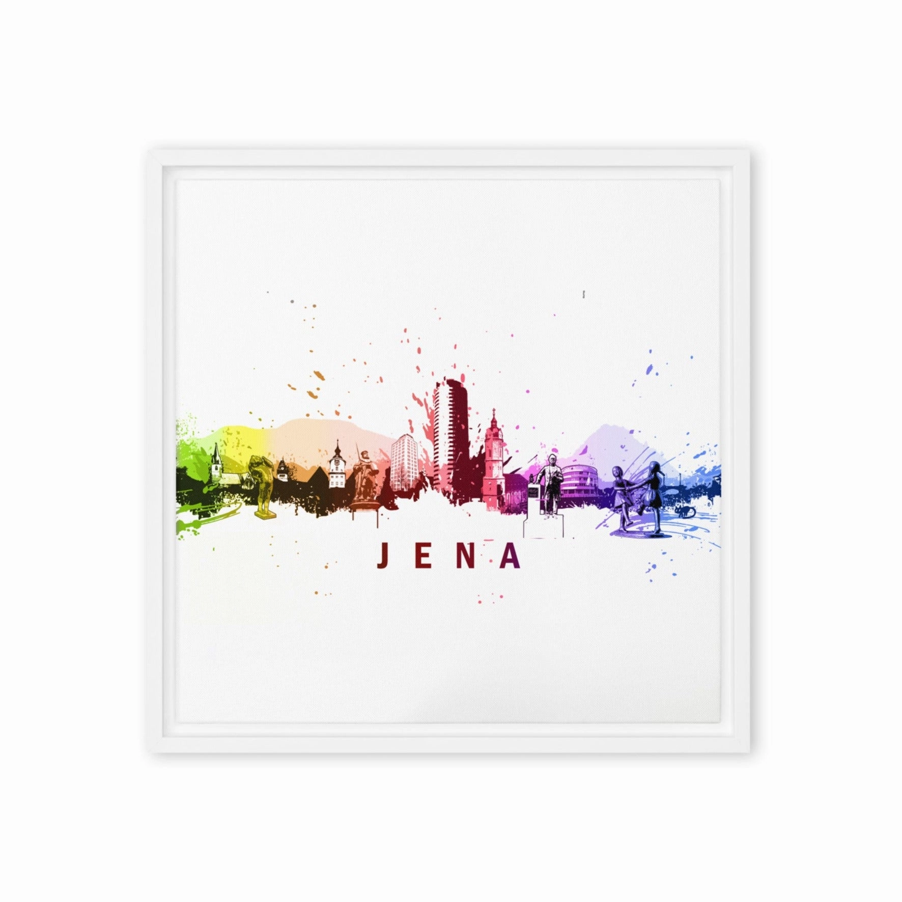 Framed canvas - Skyline Jena