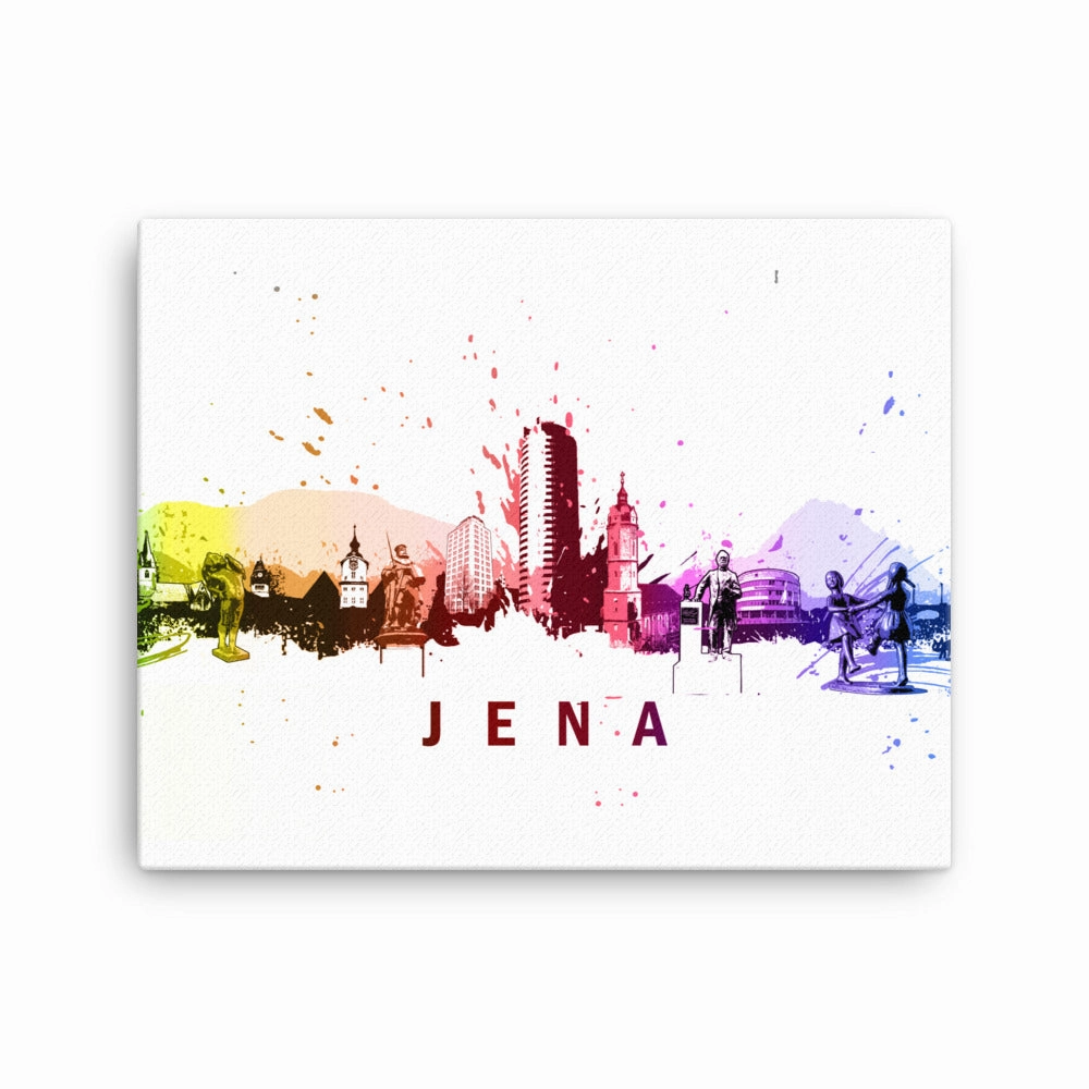 Framed canvas - Skyline Jena