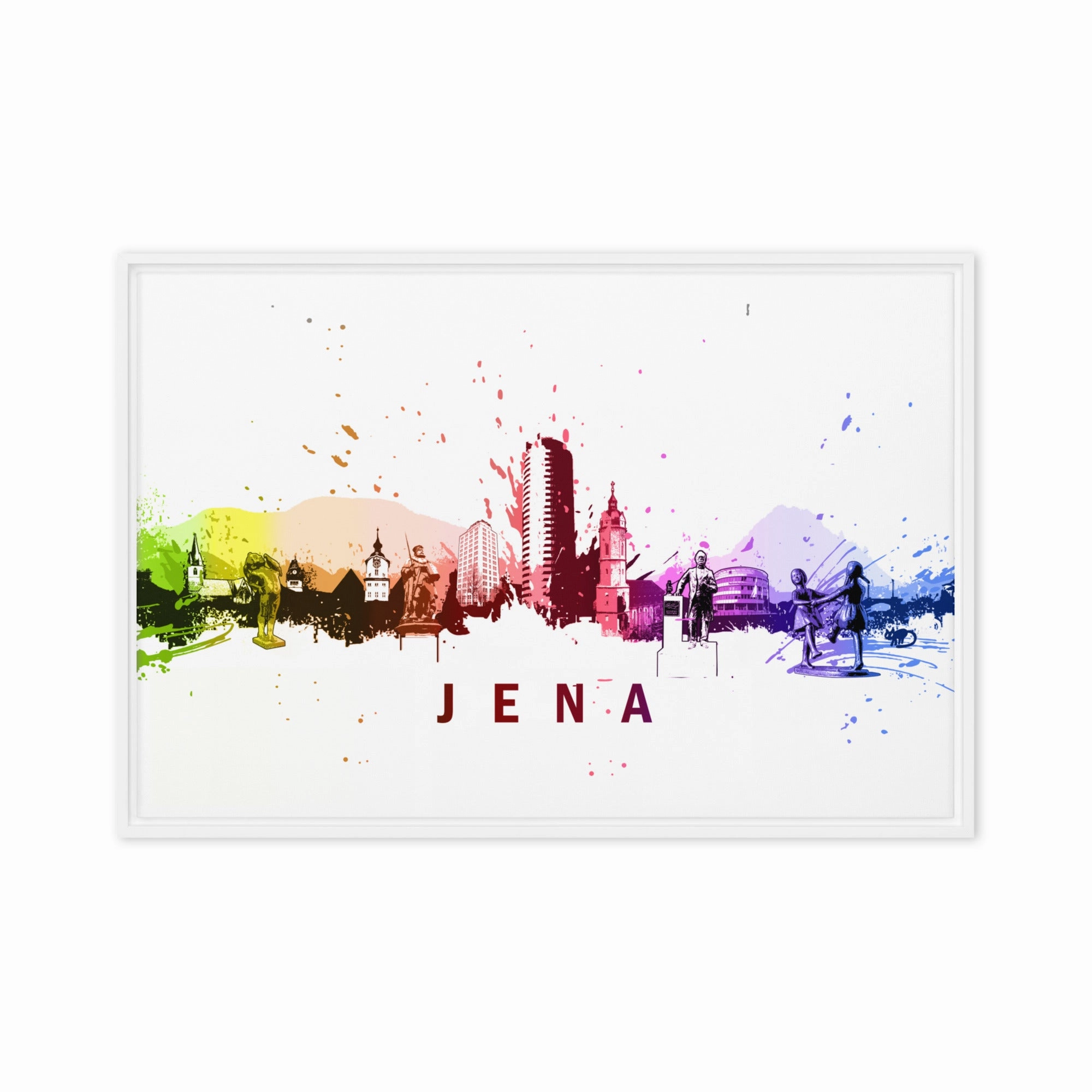 Framed canvas - Skyline Jena