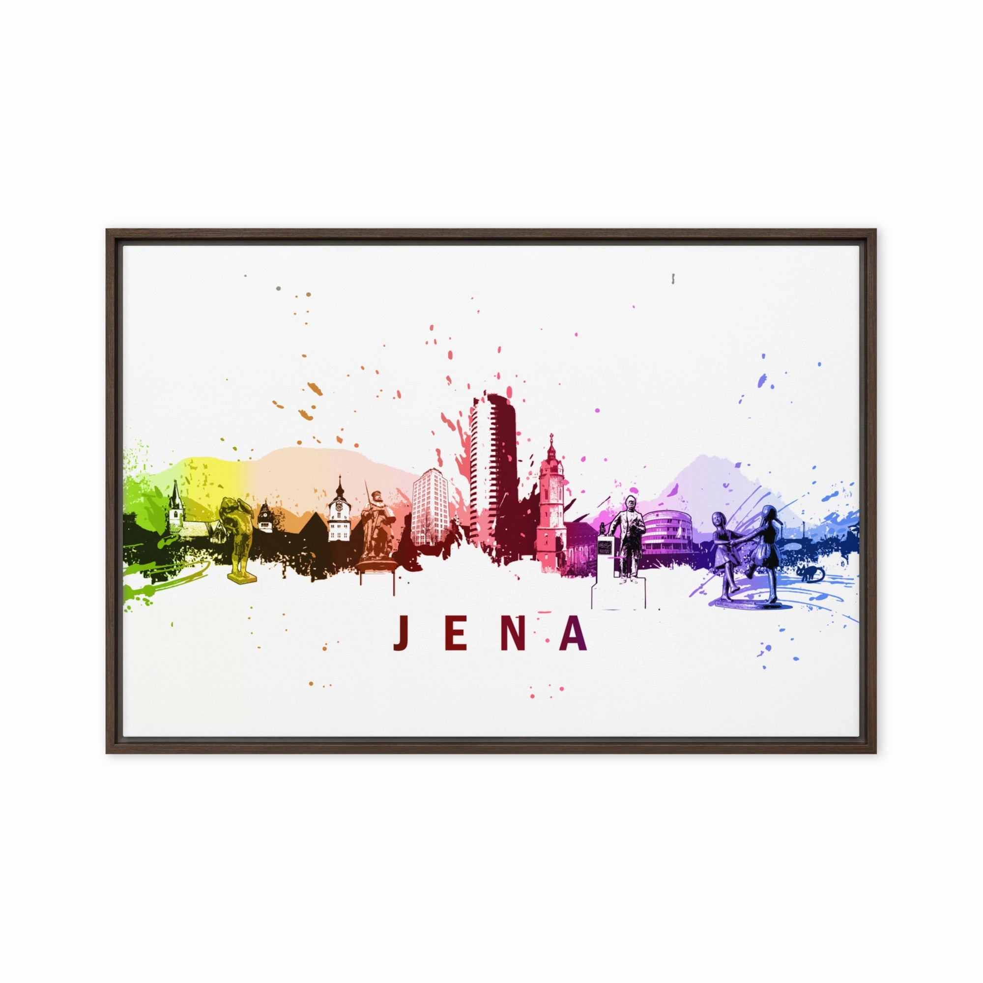 Framed canvas - Skyline Jena