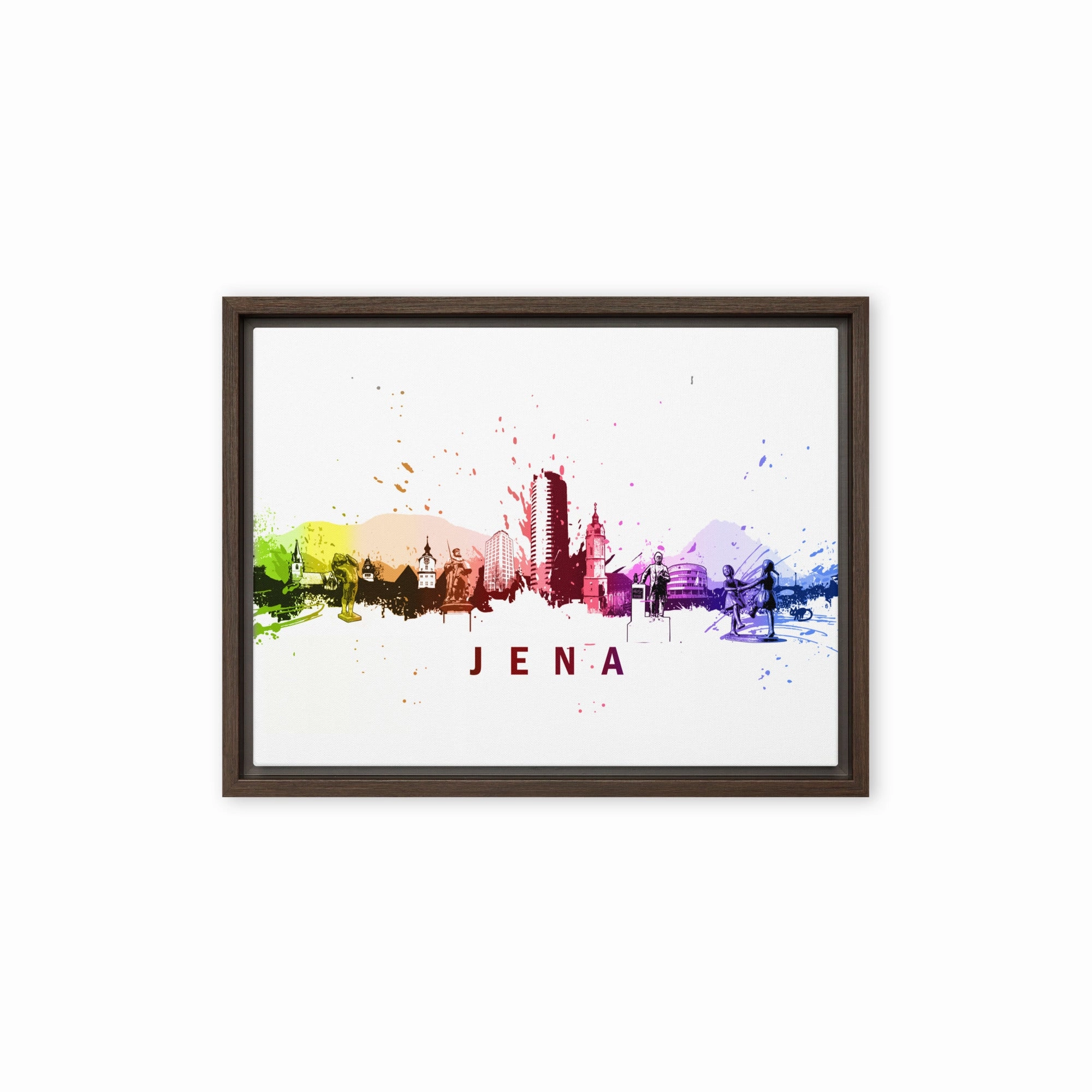 Framed canvas - Skyline Jena