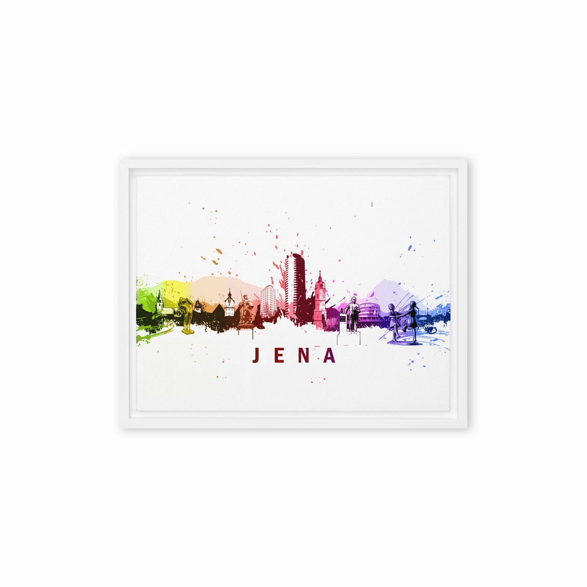 Framed canvas - Skyline Jena