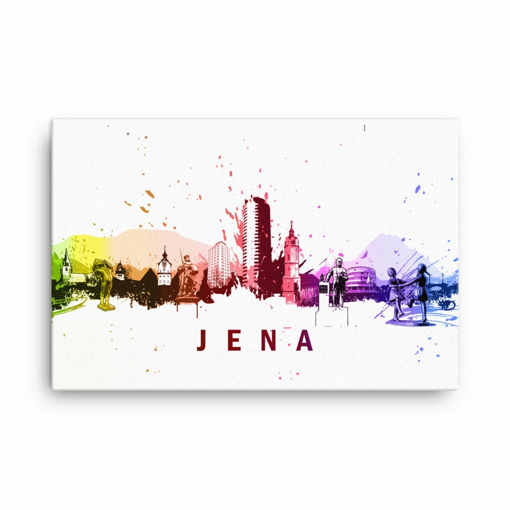 Framed canvas - Skyline Jena