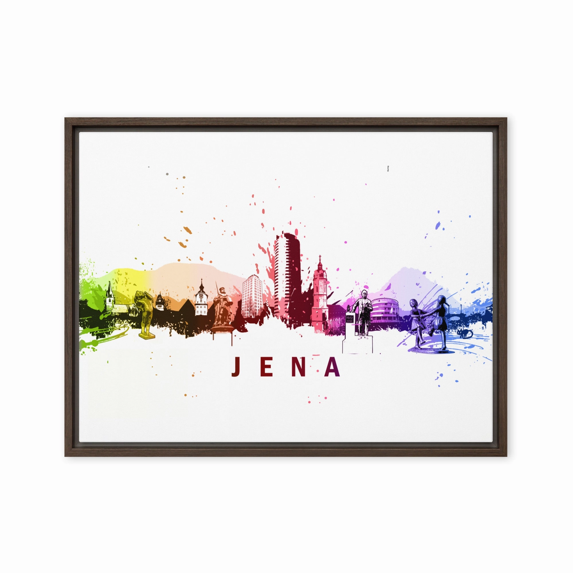 Framed canvas - Skyline Jena canvas mural art