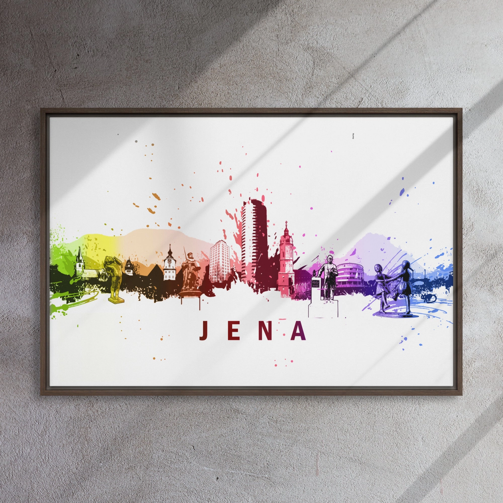 Framed canvas - Skyline Jena