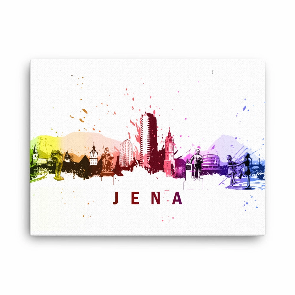 Framed canvas - Skyline Jena