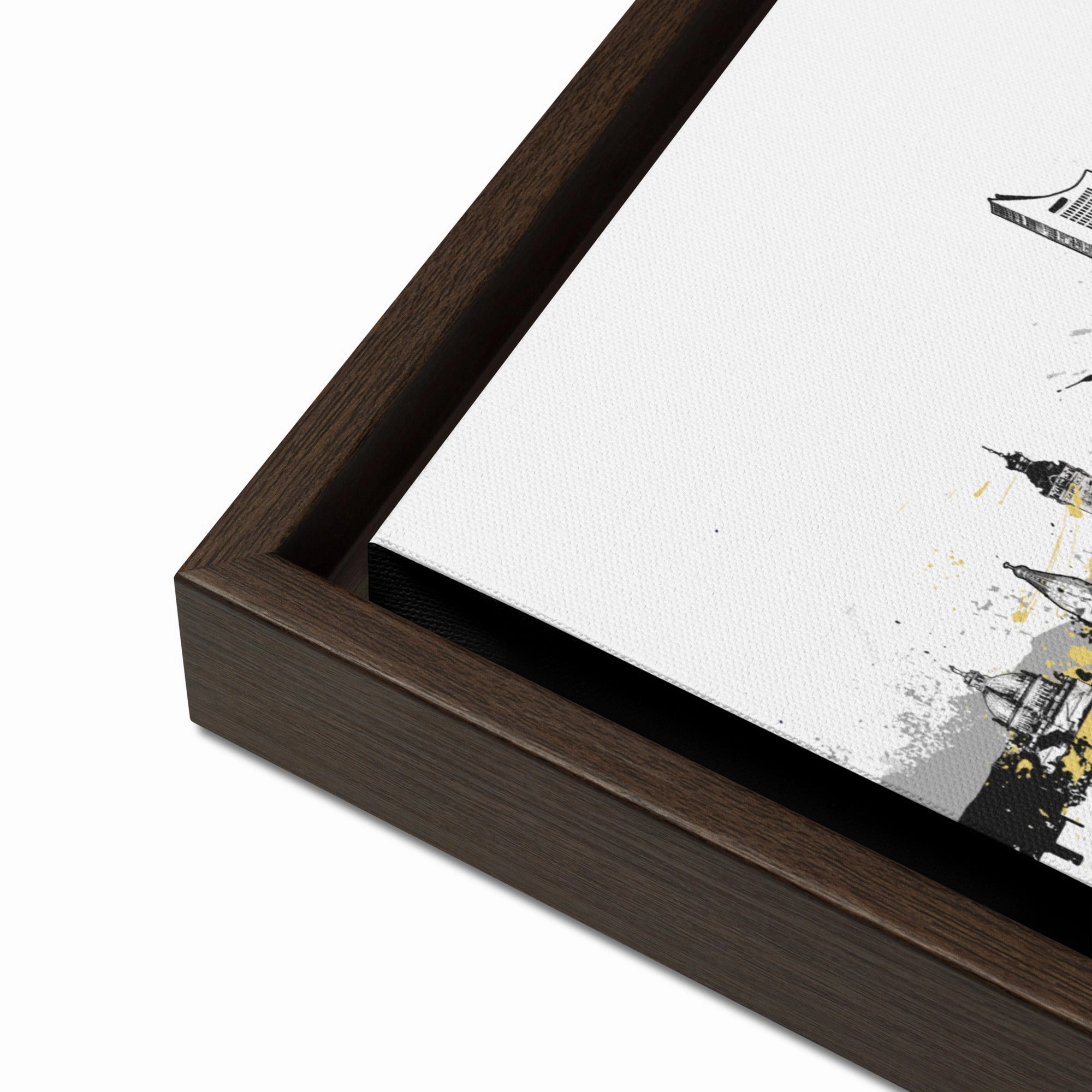 Framed canvas - Skyline Leipzig