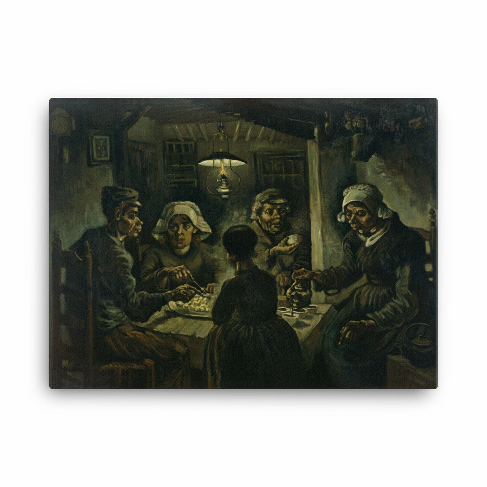 Framed Canvas - Van Gogh, Potato Eater 1885