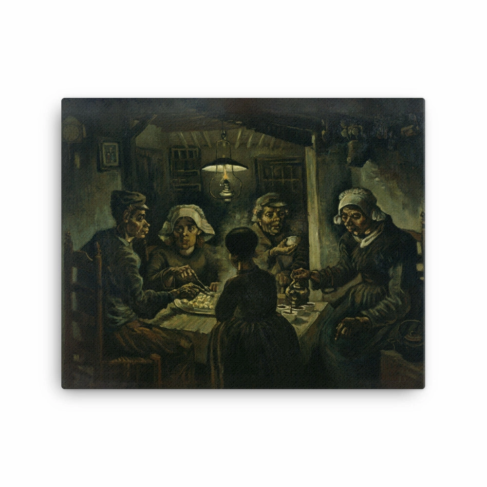 Framed Canvas - Van Gogh, Potato Eater 1885