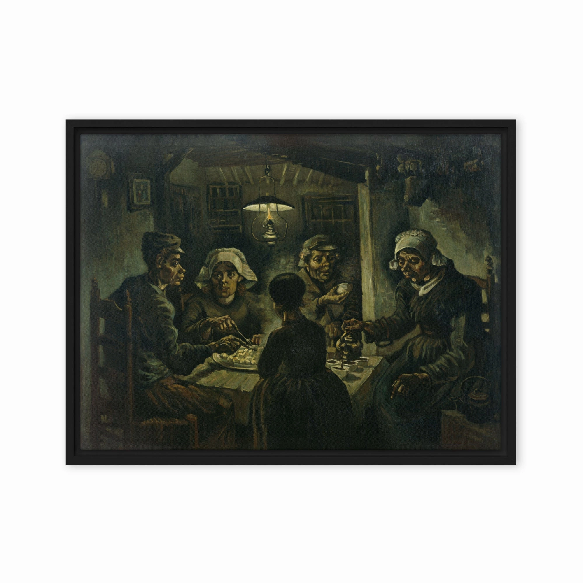 Framed Canvas - Van Gogh, Potato Eater 1885